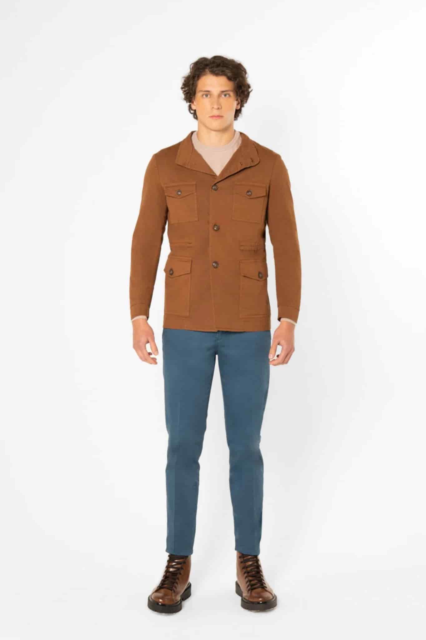 men's jacket stefano tobacco - miniatura 1