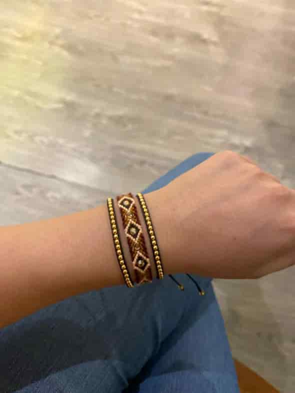 Wayuu Skinny Brown Stack | Effortless Earthy Chic - miniatura 4