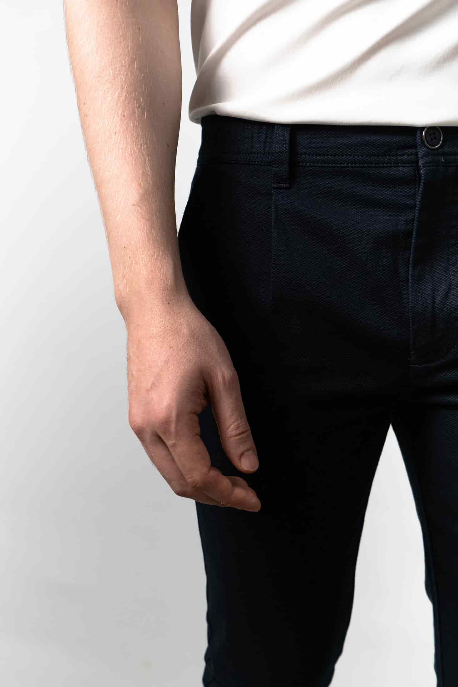 Pantalón Chino Pique Navy - miniatura 2