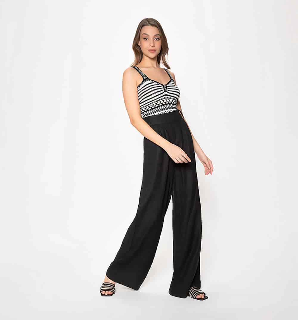 Blusa tejida a rayas - miniatura 1