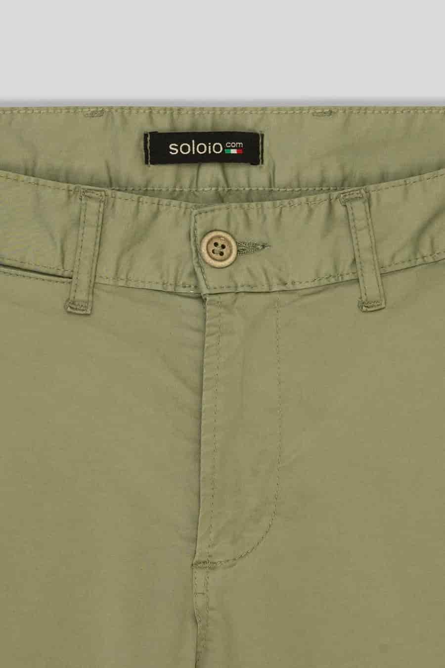 Men's cotton bermuda military green new siena - miniatura 3