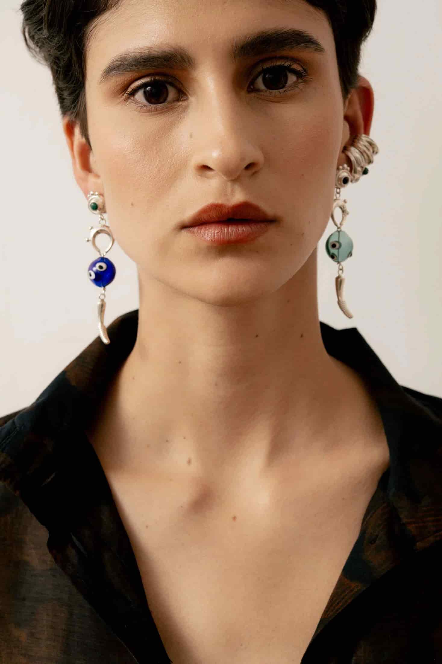 Amulet Earrings Gold - miniatura 3