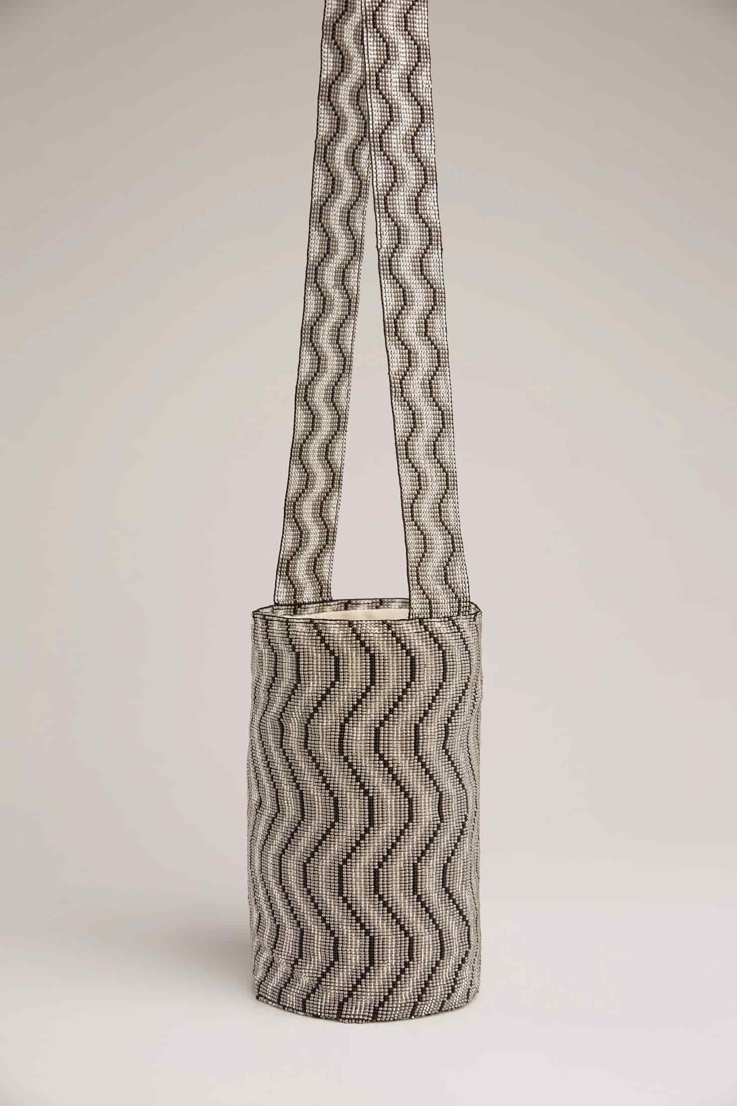 Happiness Comes in Waves Bag - Silver/Black - miniatura 1