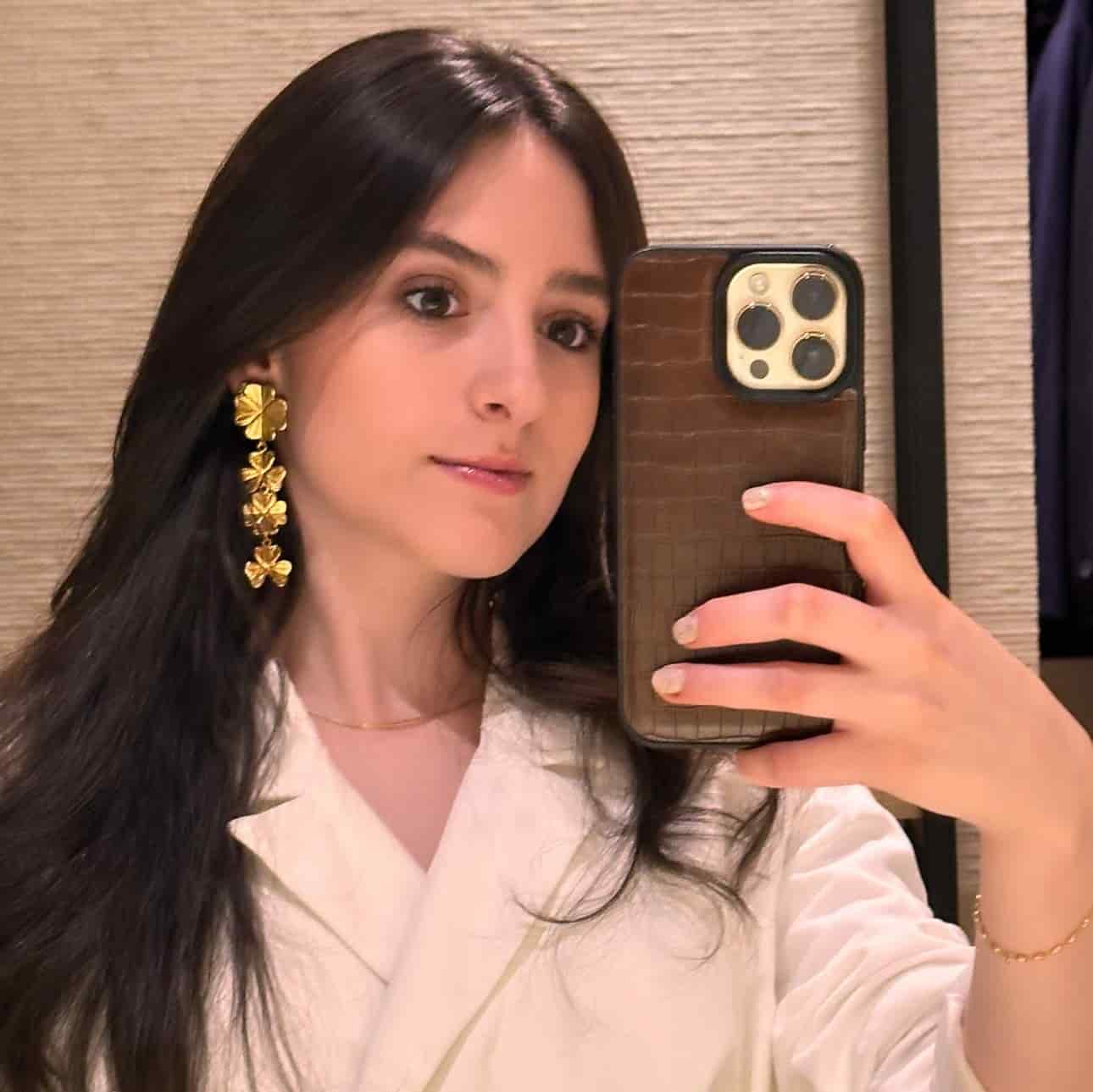 Aretes largos con tréboles - miniatura 4