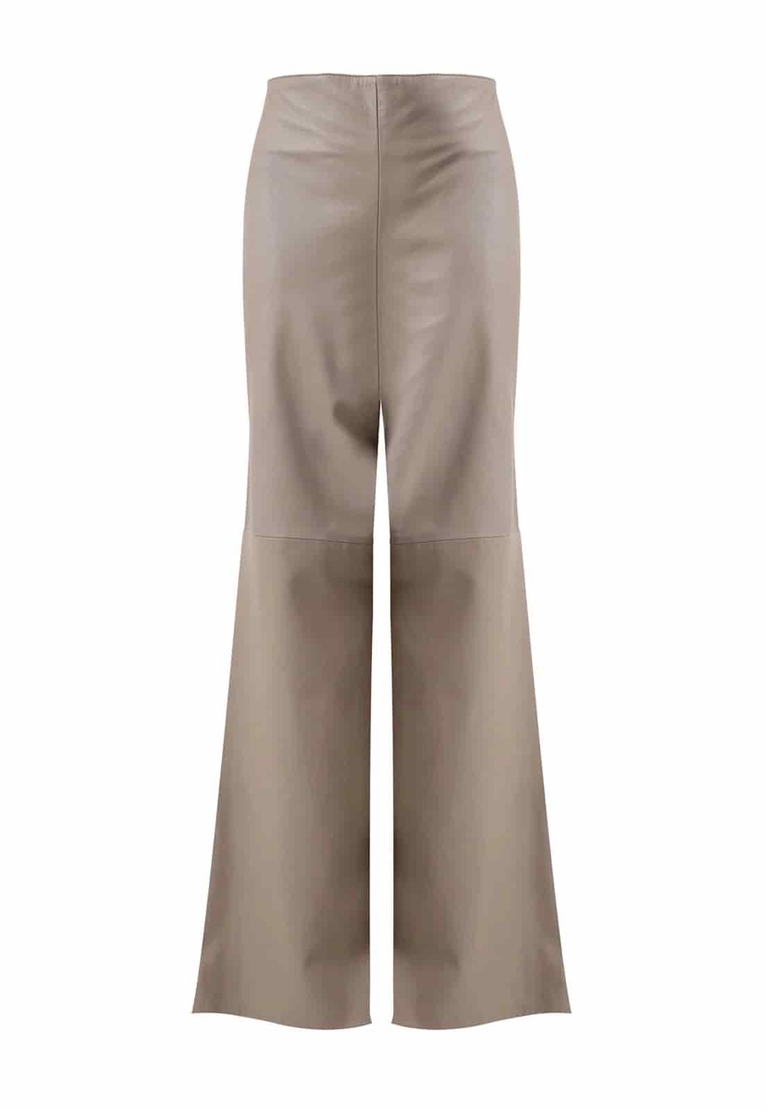 SUEDE BAGGY TROUSERS - miniatura 2