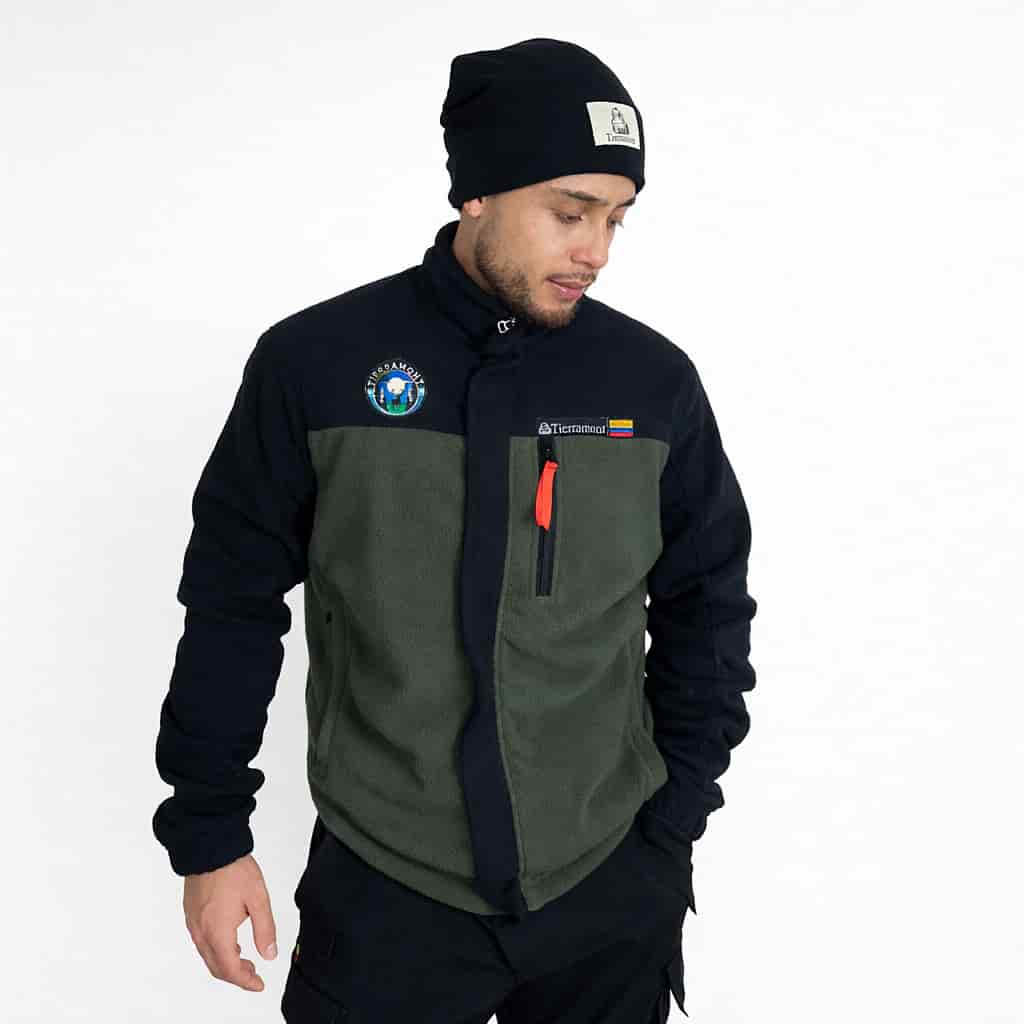 Buzo Térmico Bicolor Verde-Negro Hombre - miniatura 2