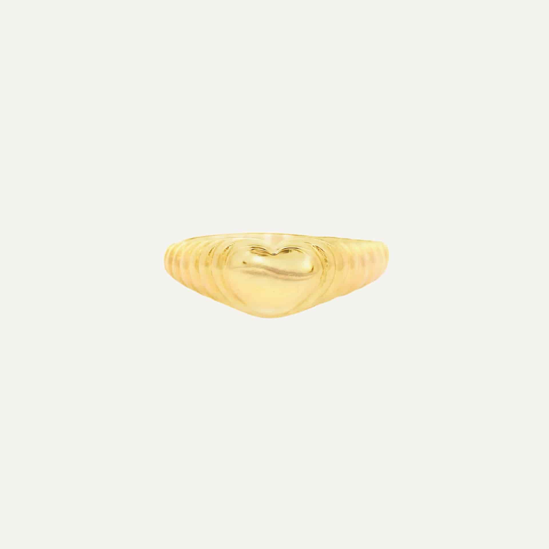 Anillo Signet Twisted Heart - miniatura 1