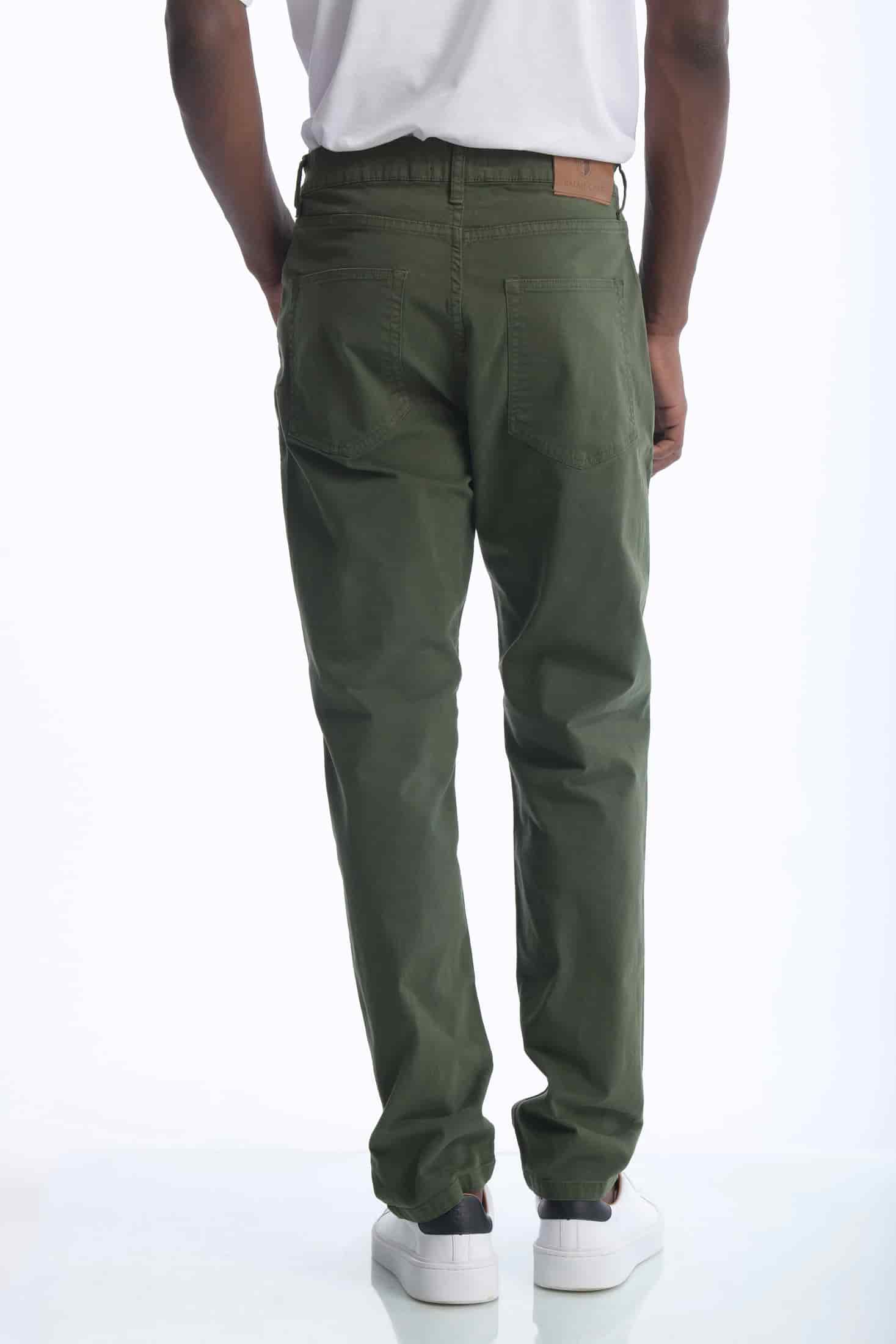 Pantalón Classic Dril 5 Bolsillos Verde Militar - miniatura 4