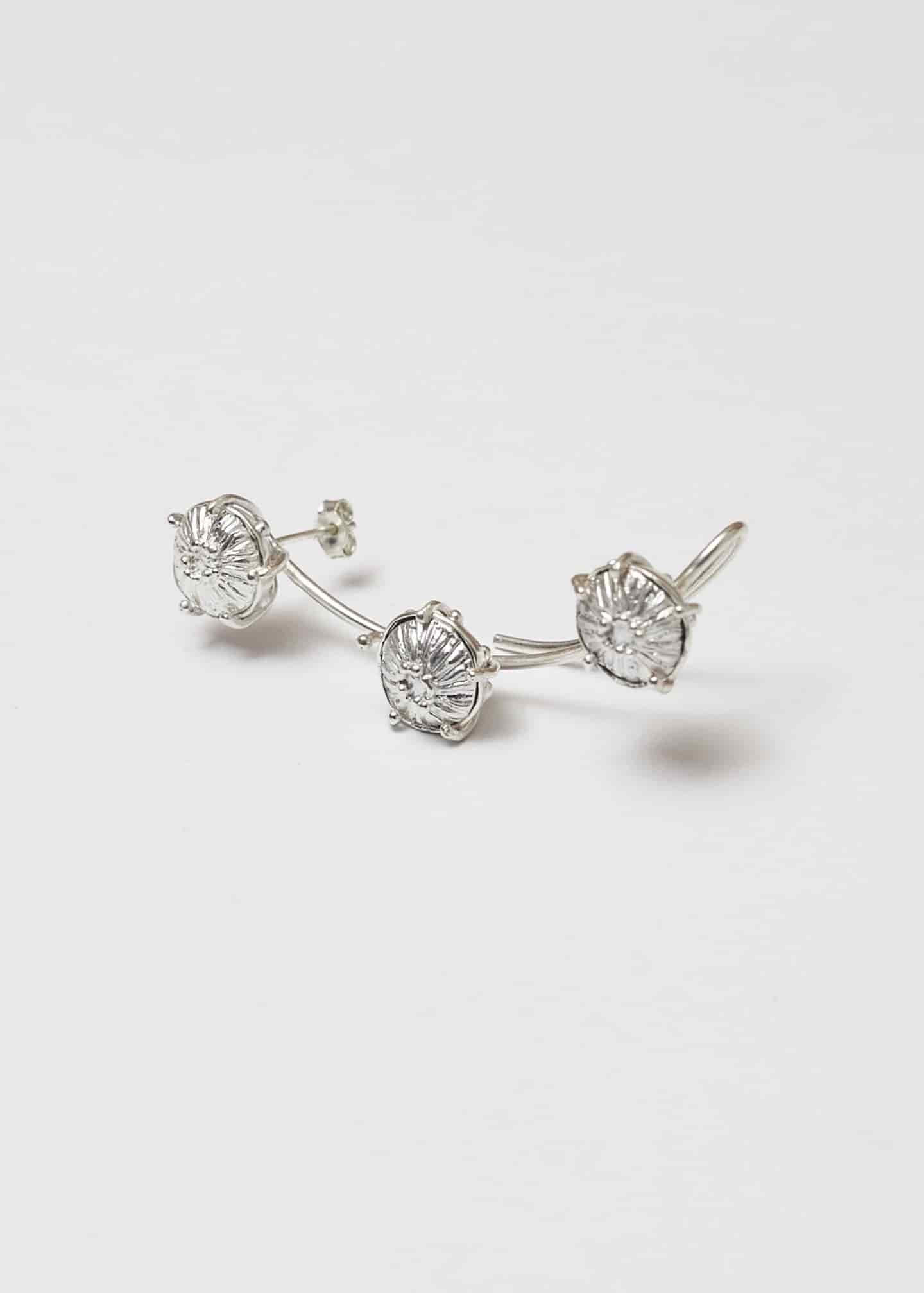 Earcuff sombreritos maxi plata - miniatura 3
