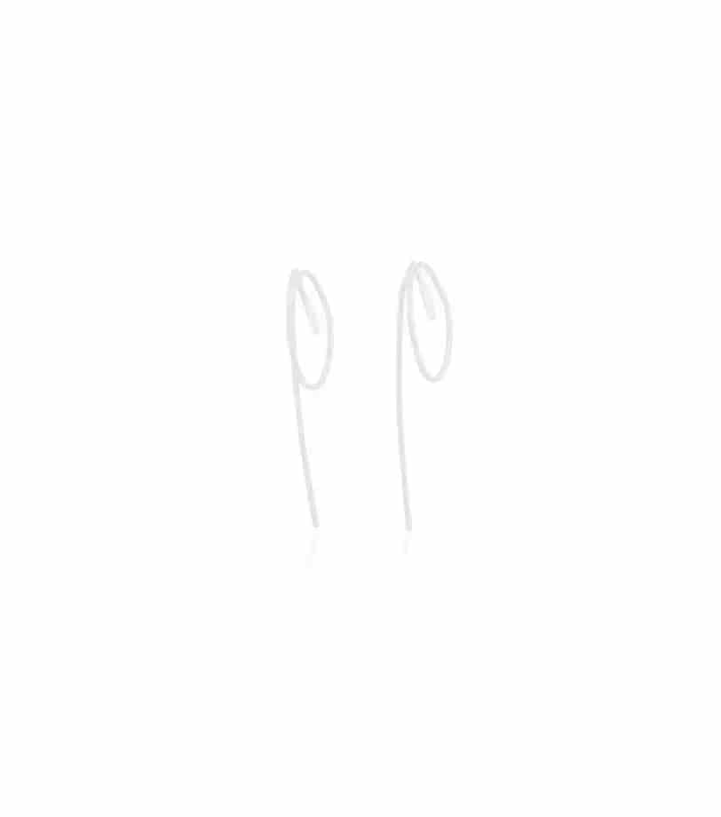 Aretes Brisa Cortos Plata - miniatura 2