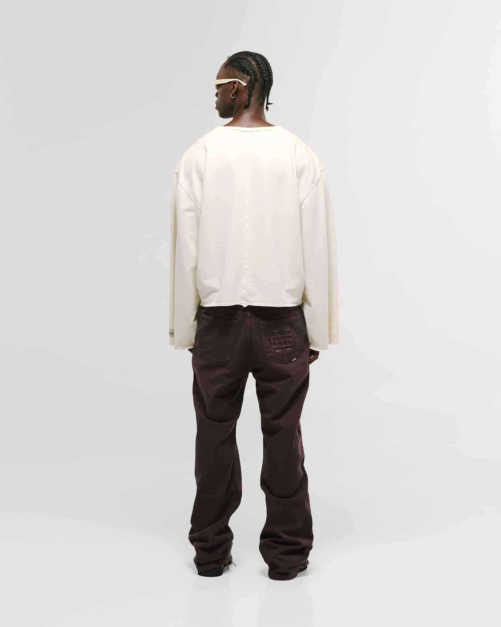 Long Sleeve Boxy T-Shirt – Off White - miniatura 3