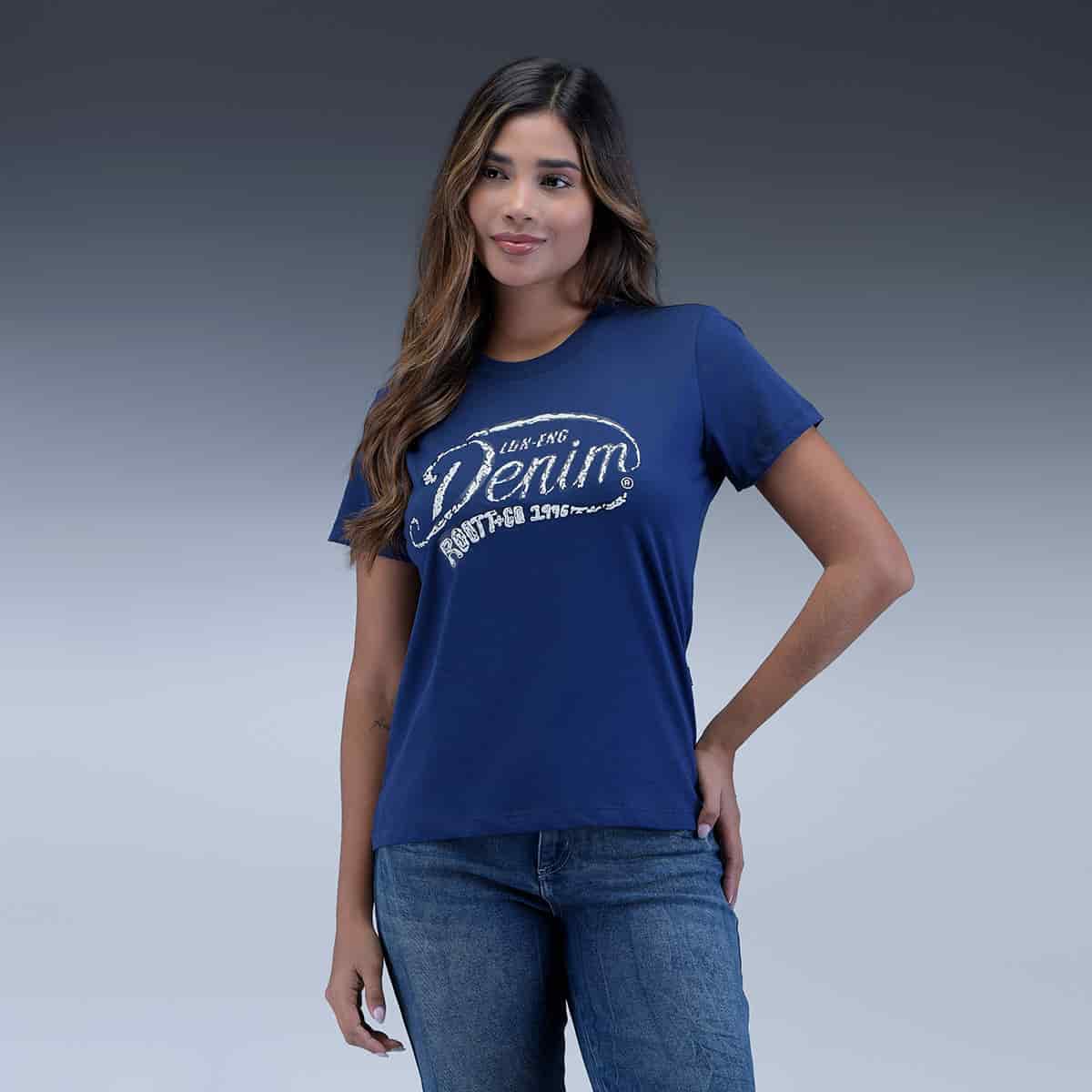 Camiseta Azul Mujer - miniatura 1