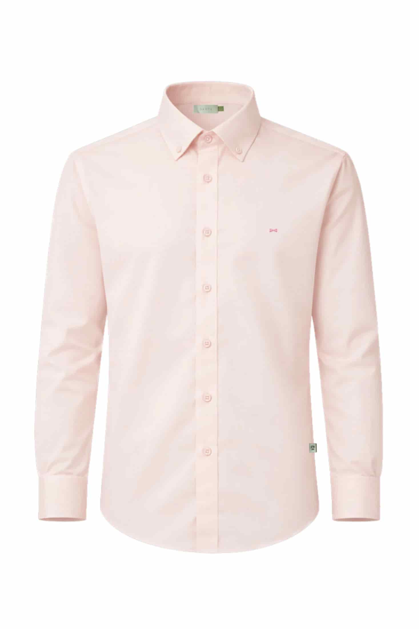 Camisa Antimanchas Oxford Pink Logo Contraste - miniatura 5