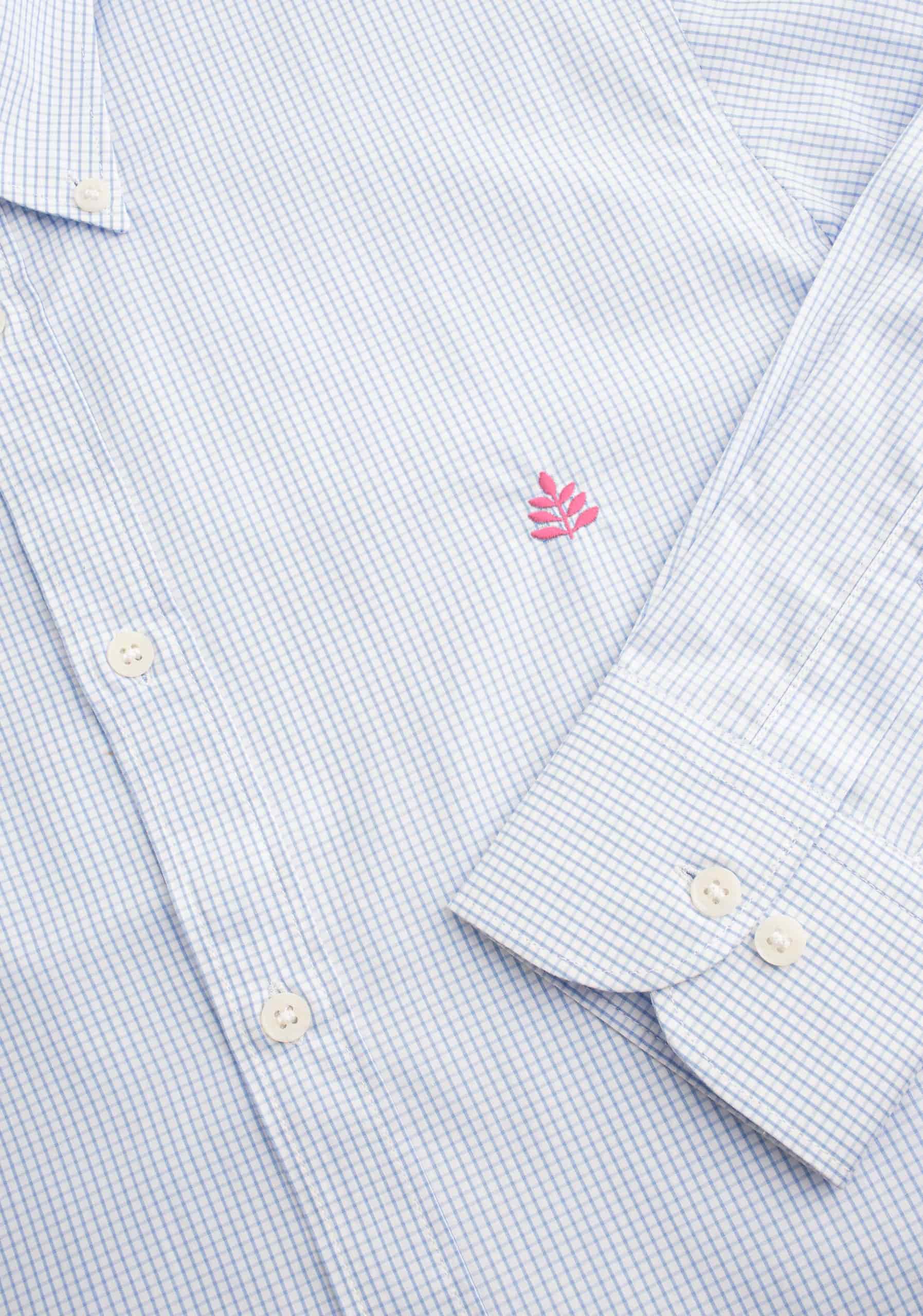 Camisa H CBD Cuadros Med L-Fuc Azul Medio - miniatura 3