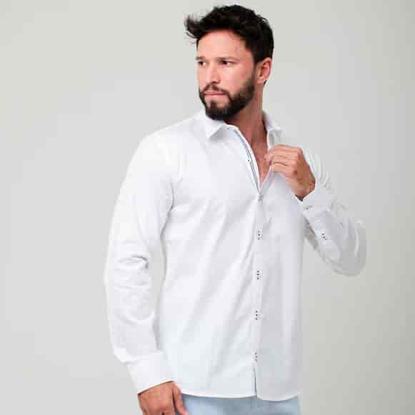CAMISA ML 100% ALGODON HOMBRE - miniatura 25
