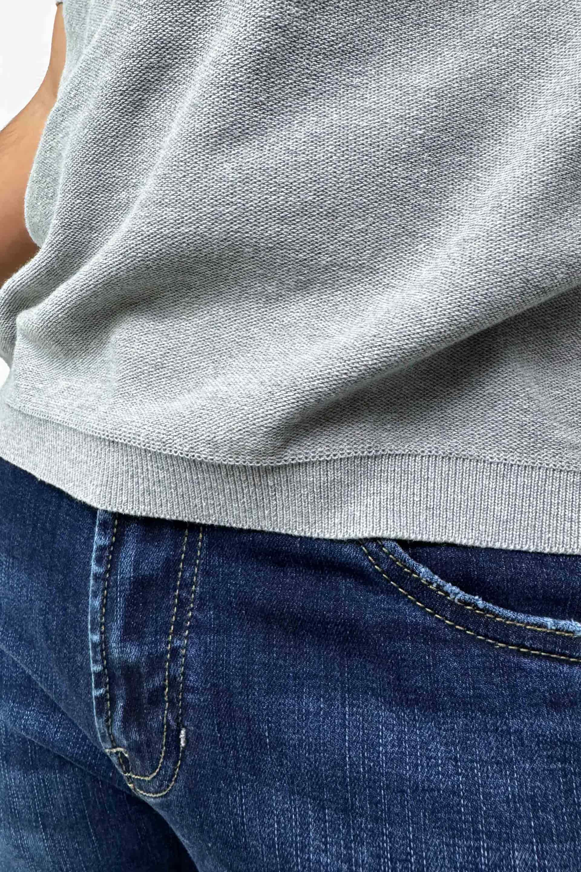 CREW NECK TEJIDA GRIS - miniatura 4