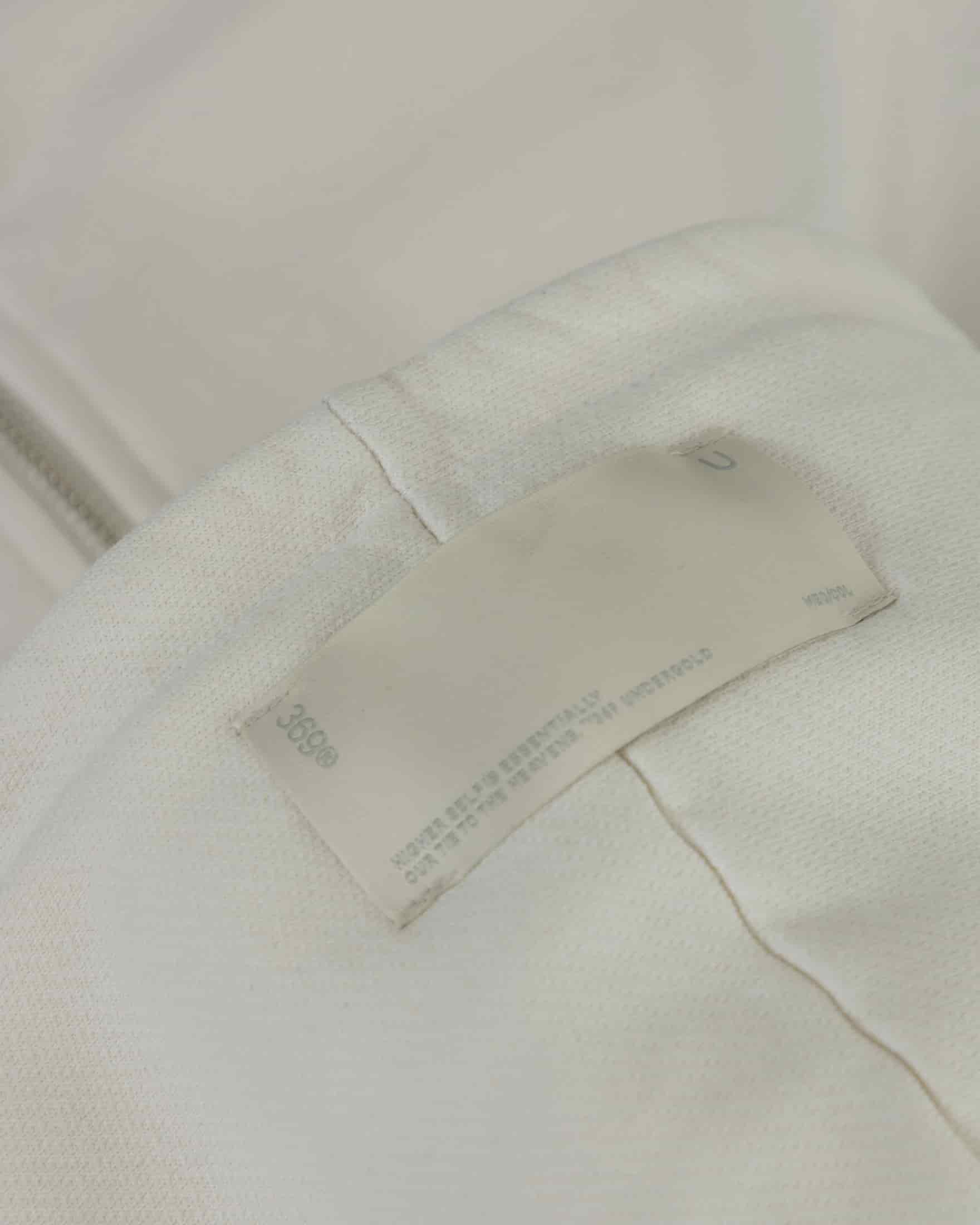 Line Basic Slim Fit Zip Up Cropped Hoodie White - miniatura 6