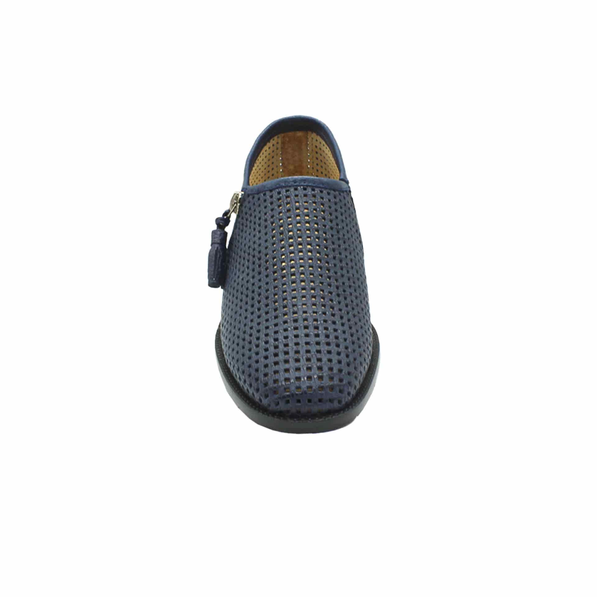 "Nicoya" Botin Tobillero de Cuero Perforado - miniatura 3