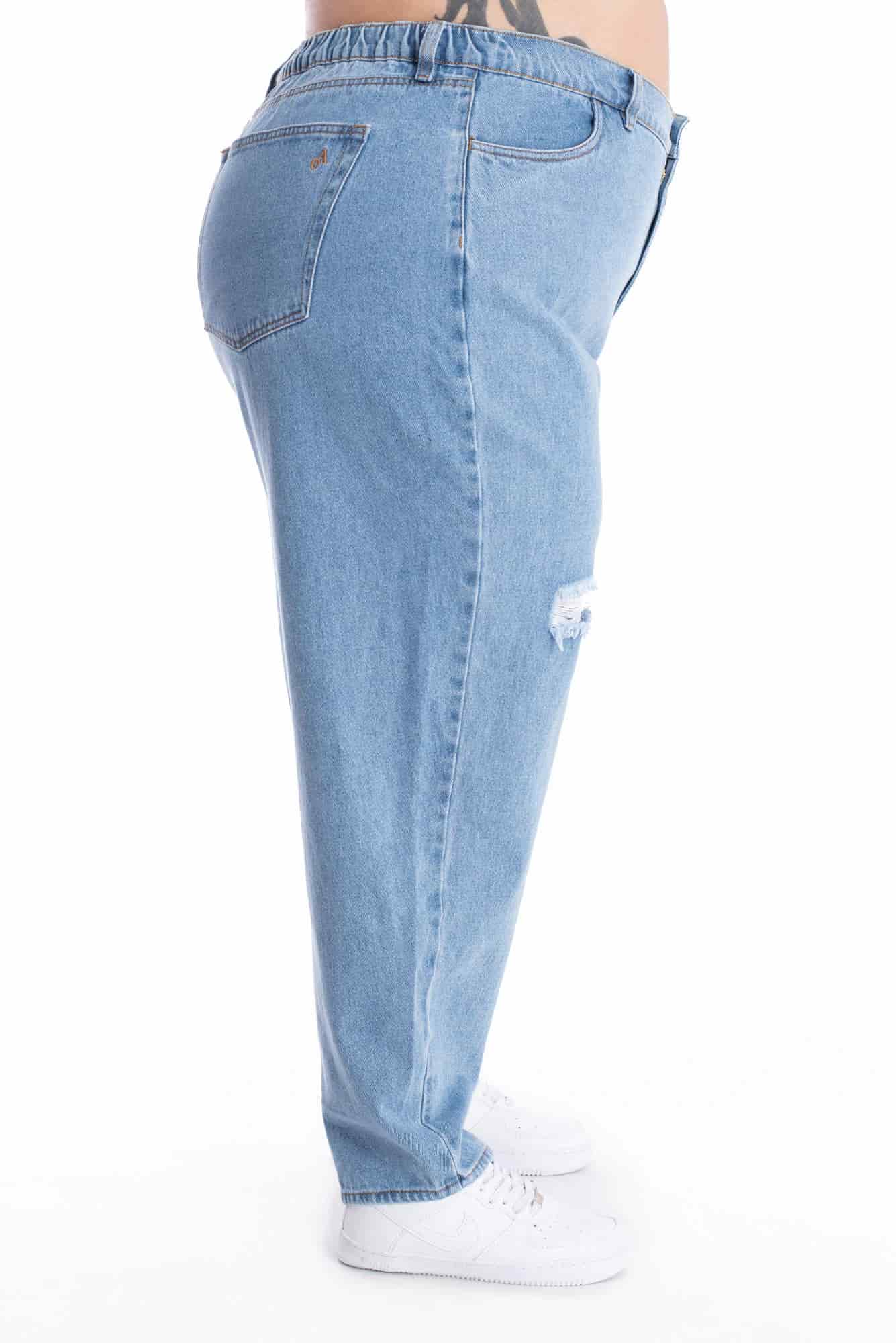 Jean Boyfriend Rotos Azul Claro 378 - miniatura 11