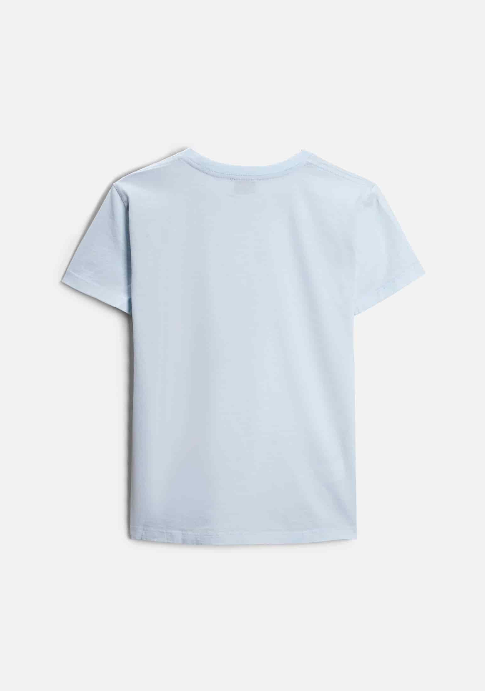 Camiseta M Unicolor CR L-Atn Azul Claro - miniatura 3