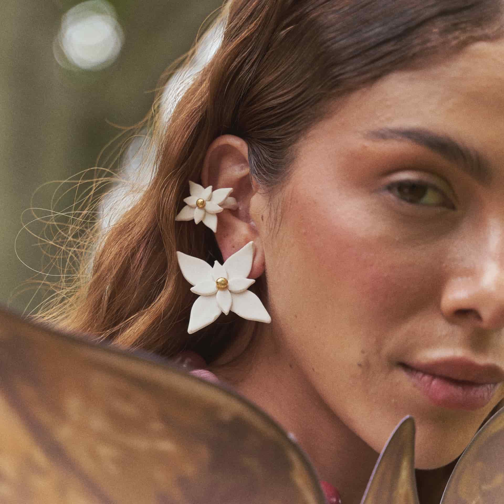 Earcuff Flor de Navidad - miniatura 2