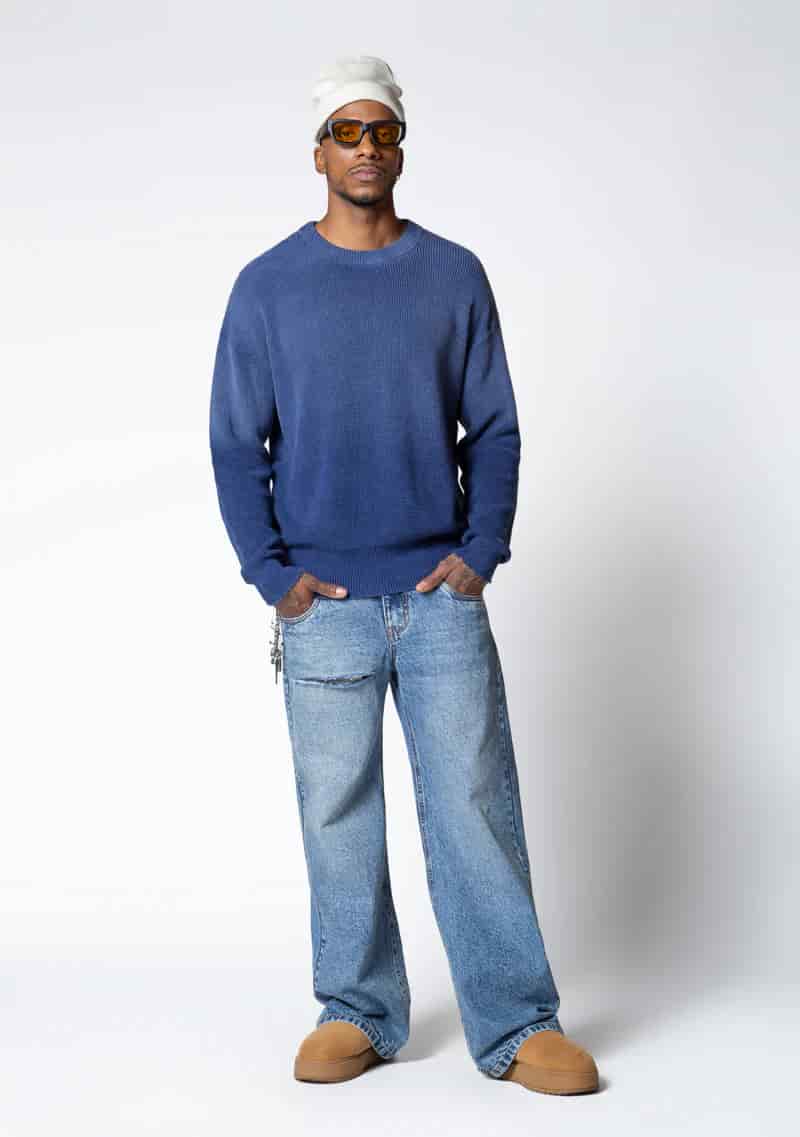 Dopamine blue knit crewneck - miniatura 10