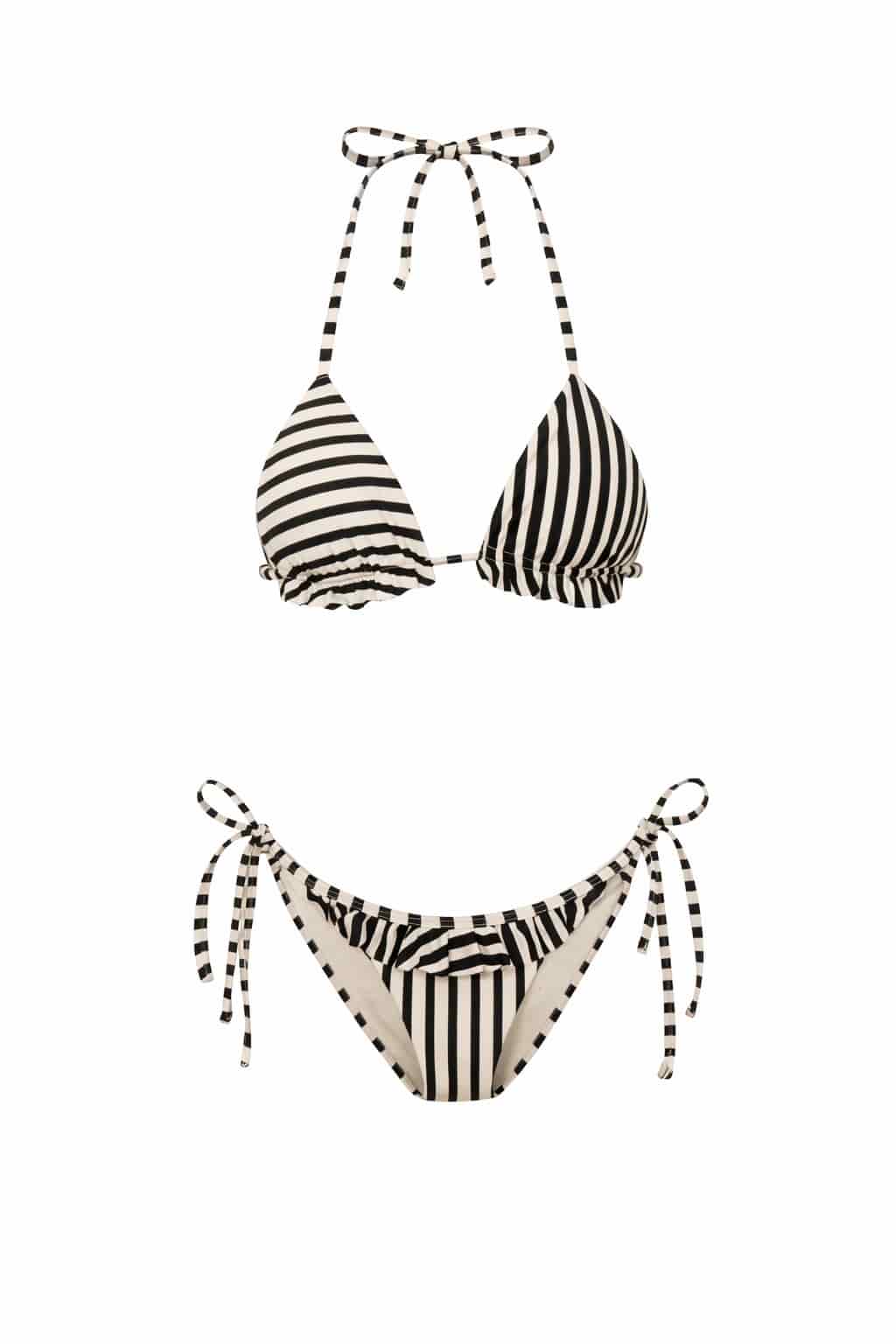 AISHA BIKINI BOTTOM - BLACK/IVORY - miniatura 5