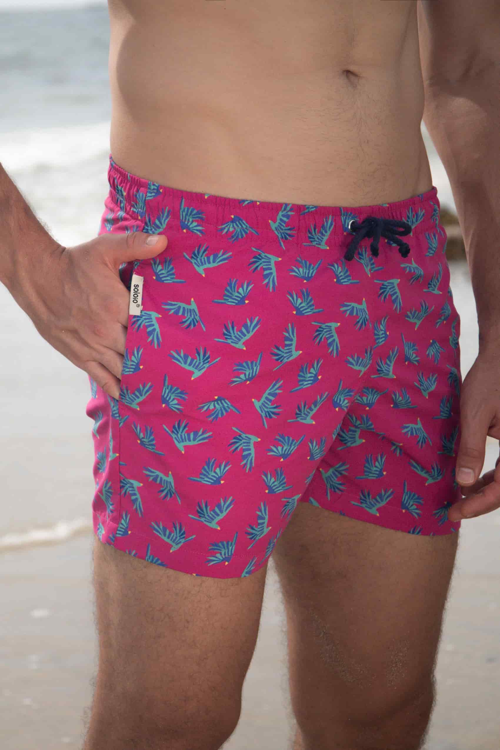 Men's swim trunk fuxia - miniatura 5