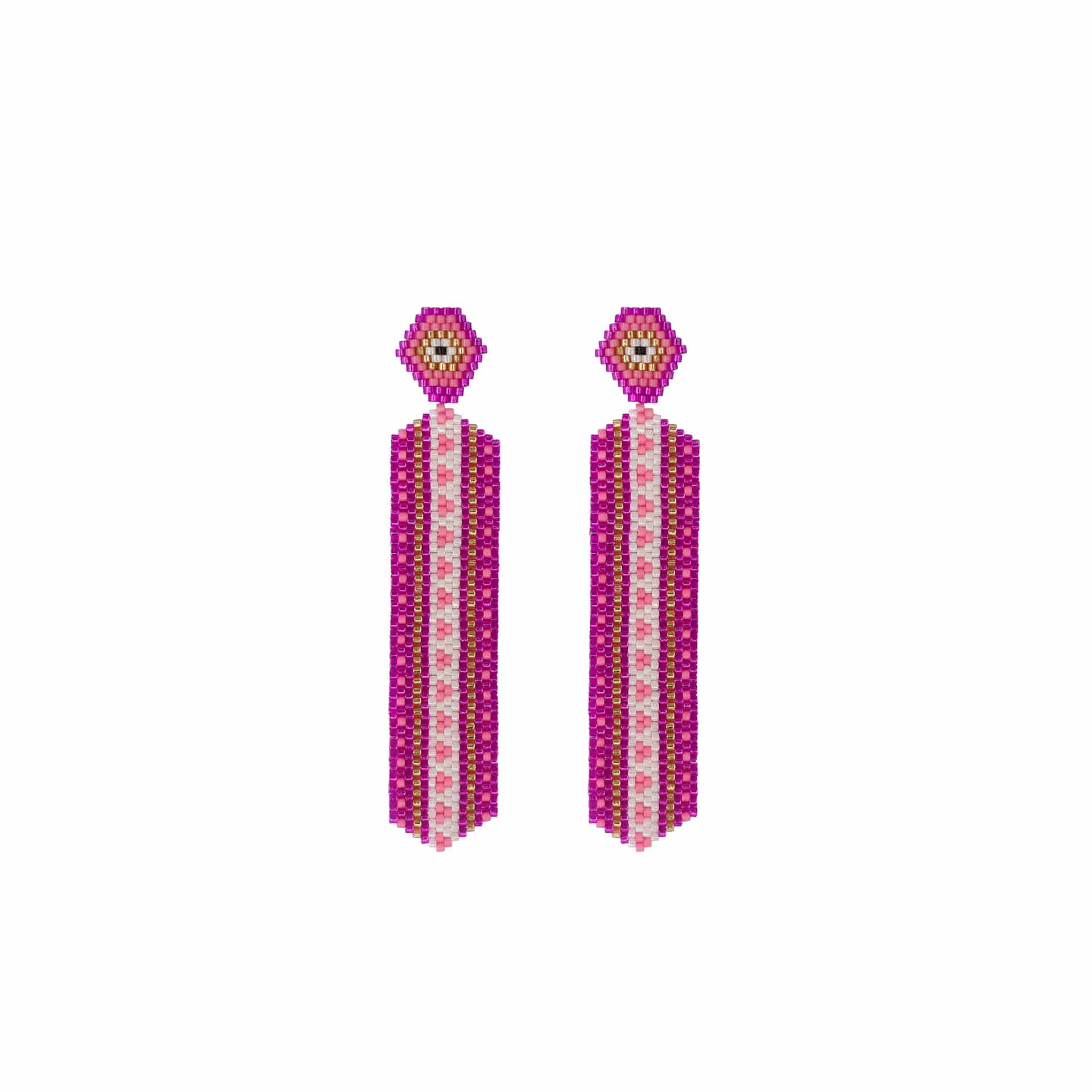 Aretes Griegos Haiku Pink Panther - miniatura 1