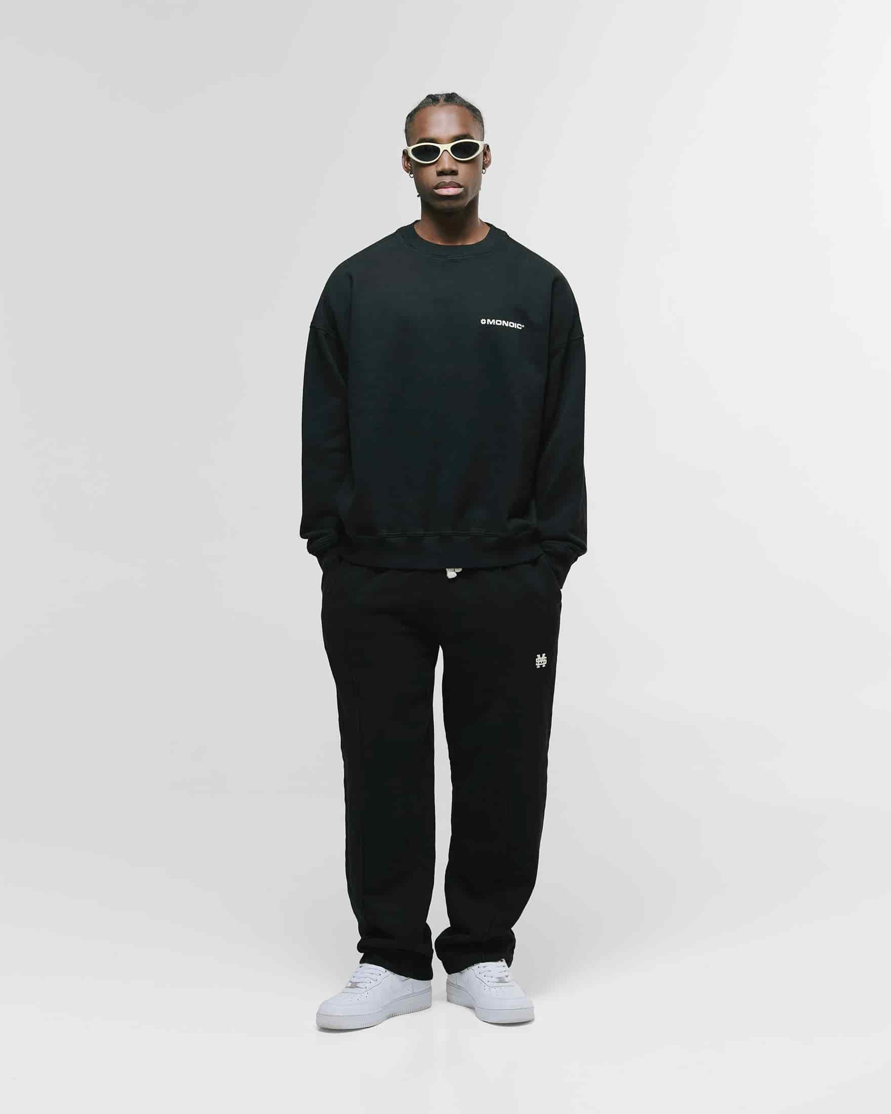 Crewneck Oversized Básico V3 - Negro Oscuro - miniatura 3