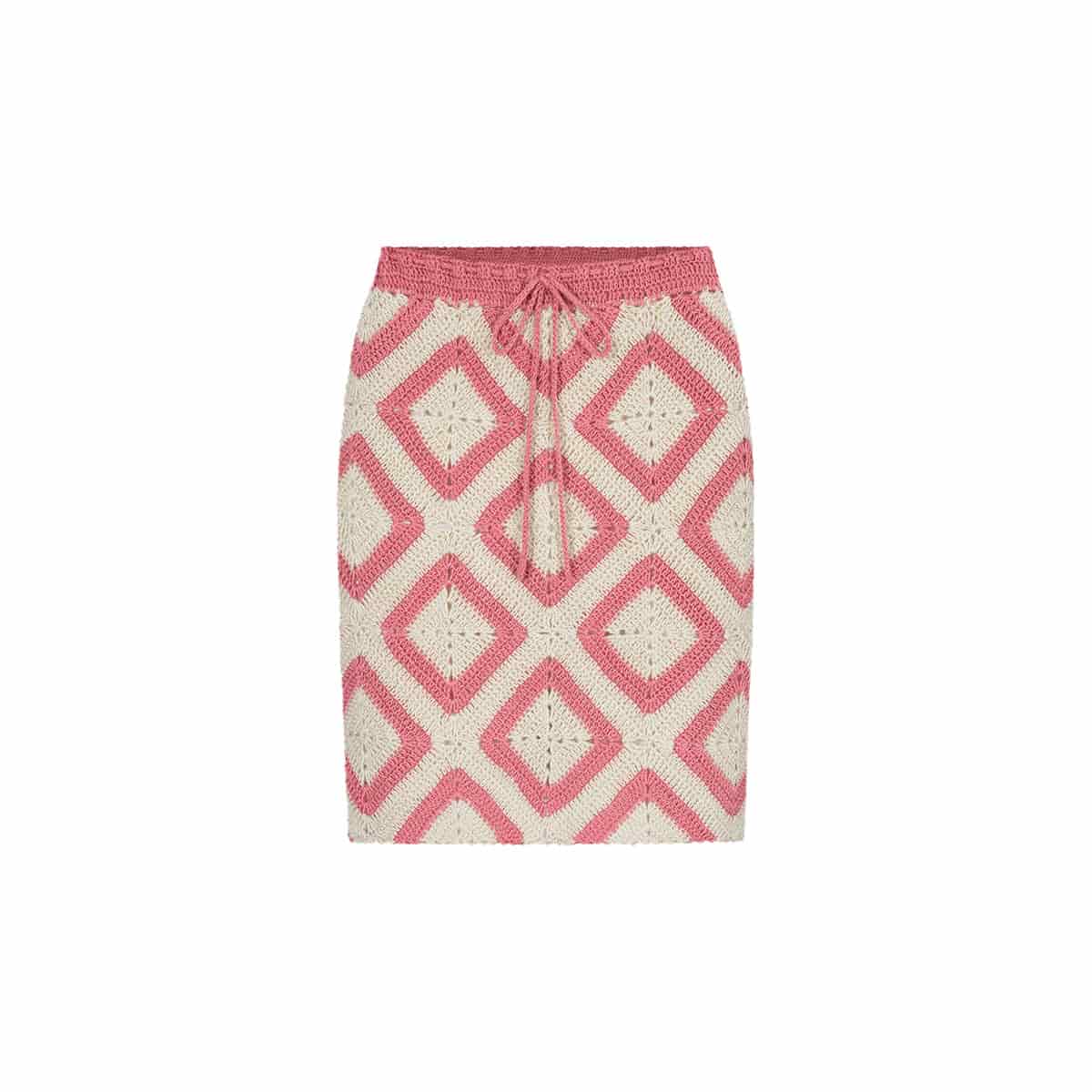 SKIRT CROCHET- PINK - miniatura 1