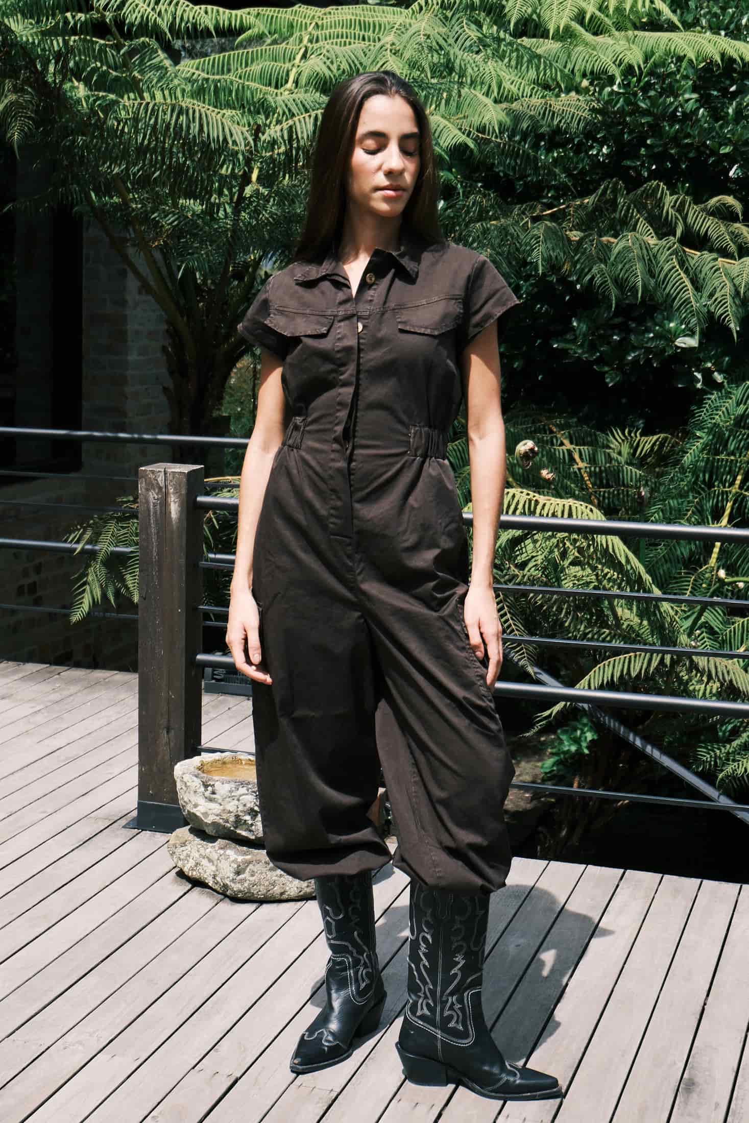 Organic Cotton Cargo Jumpsuit - miniatura 13