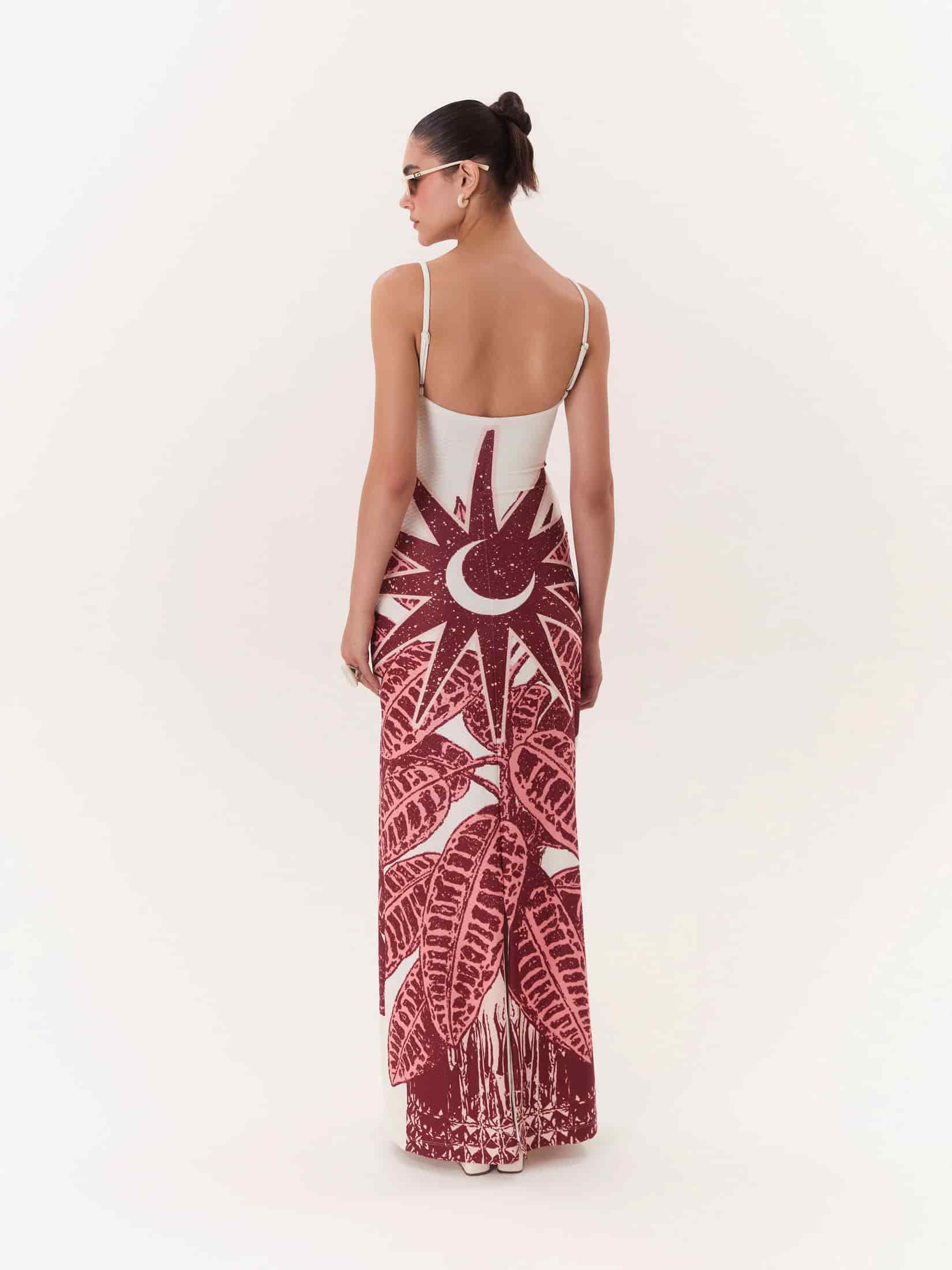 Maxi Dress Solar - Vino - miniatura 3