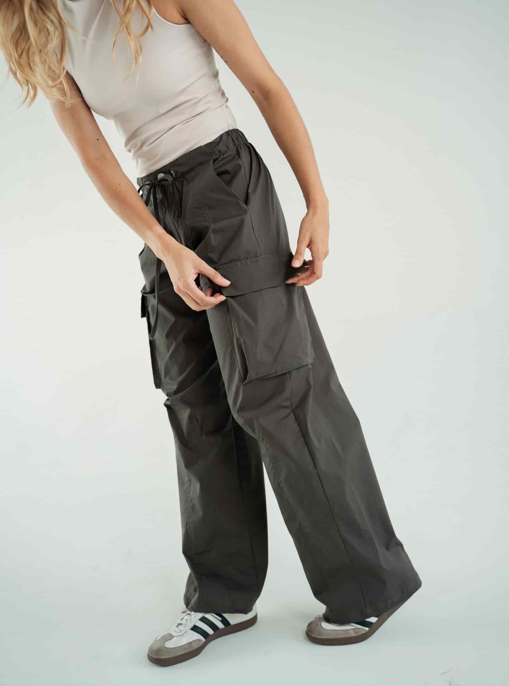 Pantalon Wide Cargo Militar - miniatura 1