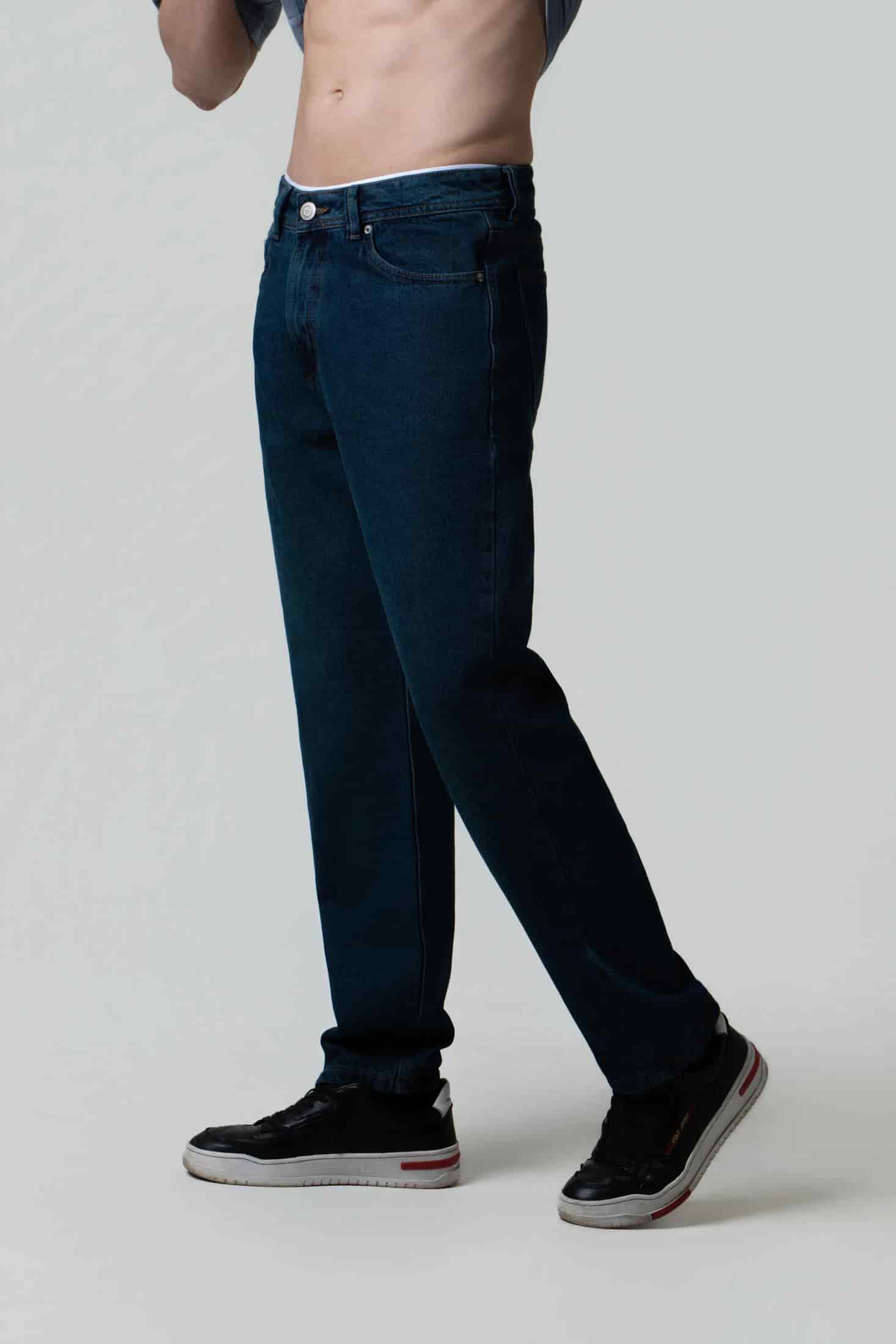 JEAN 5 BOLSILLOS COLOR AZUL OSCURO - miniatura 3