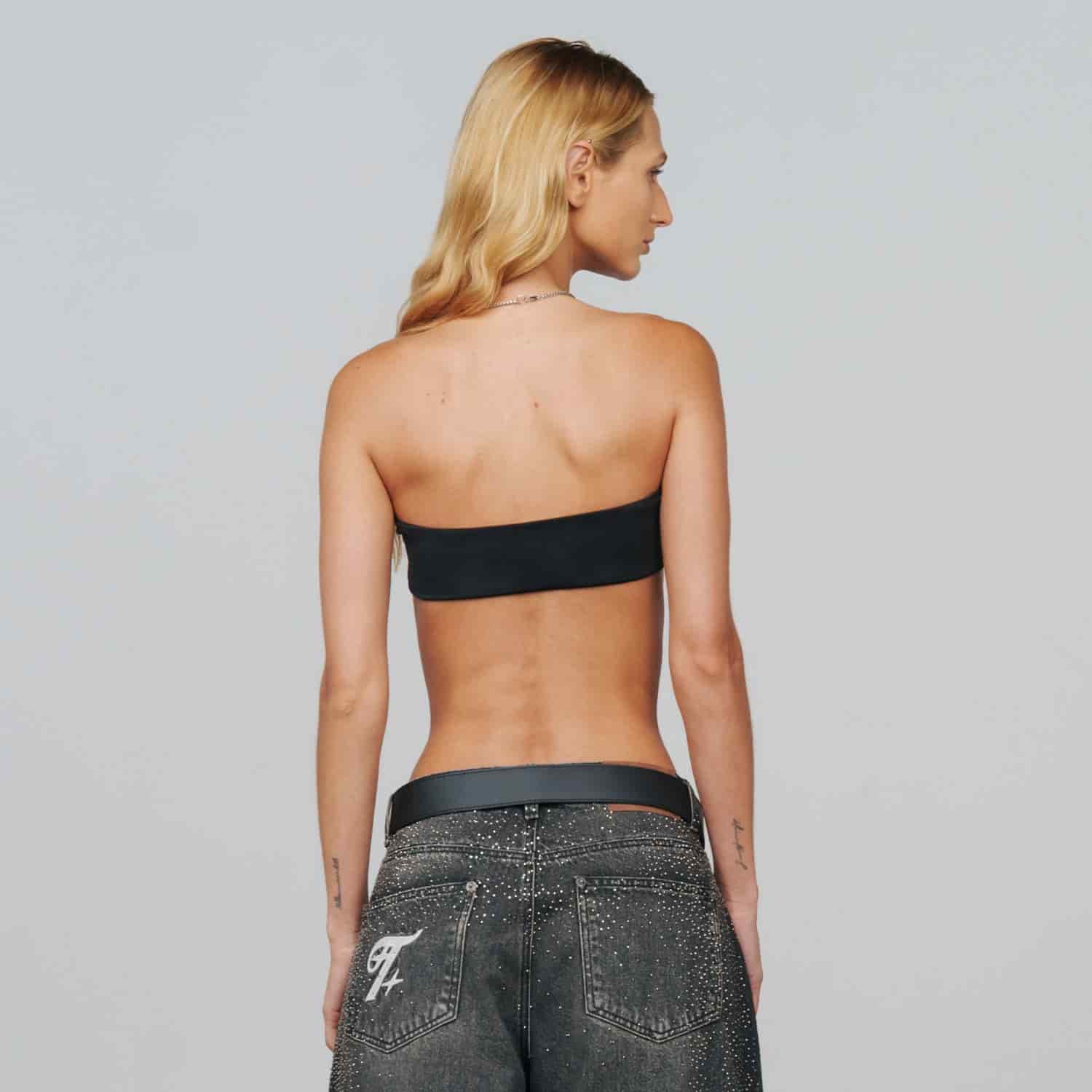 Don't Fake It Bandeau Top - Black - miniatura 5