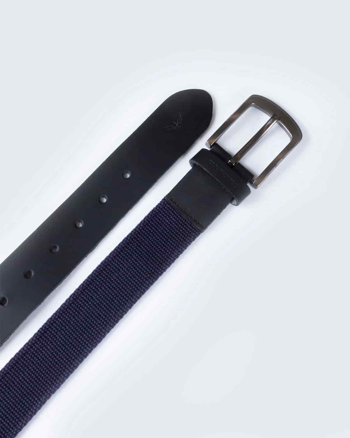 Cinturon regular riata azul para hombre - miniatura 3