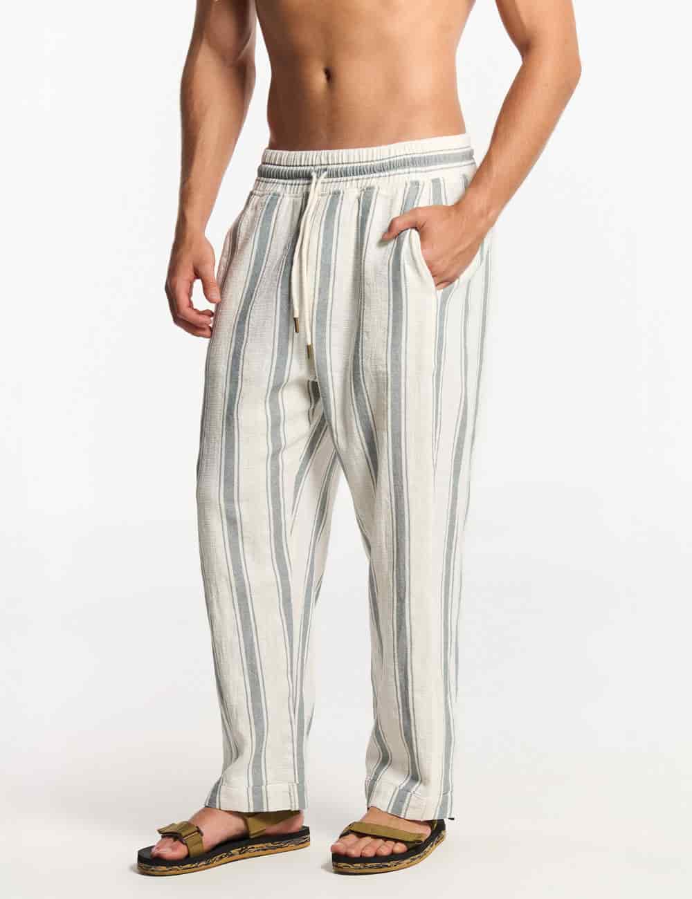 Pantalón Chino  Sealine crudo + verde Hombre - miniatura 1