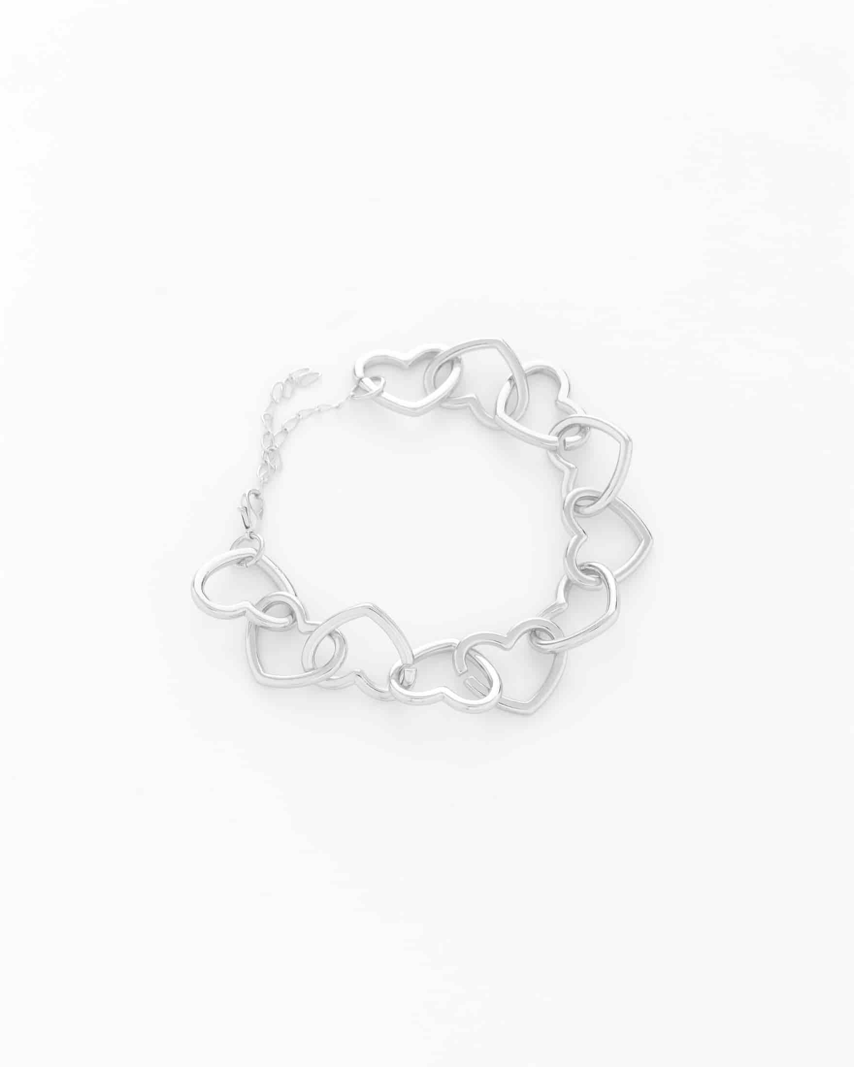 Pulsera Cadena Corazón + Aretes - miniatura 2