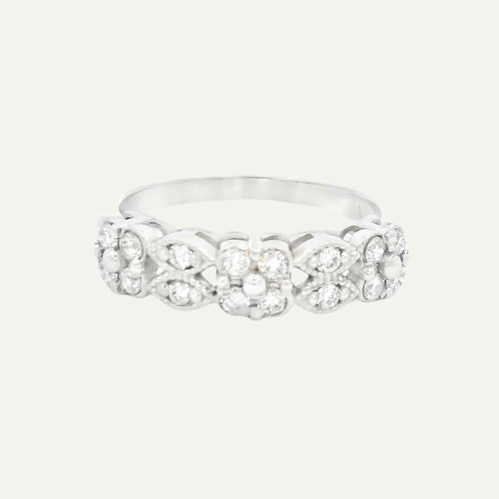 Anillo Flores Antique - miniatura 2