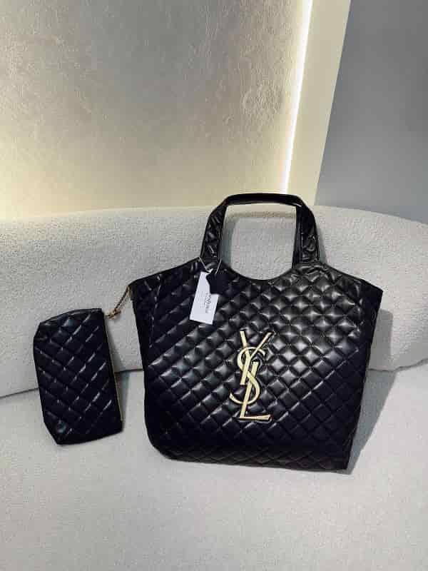 BOLSO YSL NEGRO GRANDE - miniatura 2