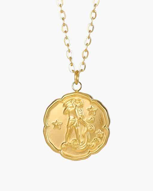 Zodiac Sign Necklace - Gold - miniatura 3