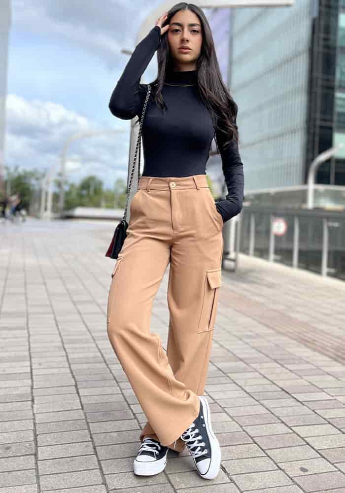 Pantalon Cargo Mujer Tela liviana - miniatura 2
