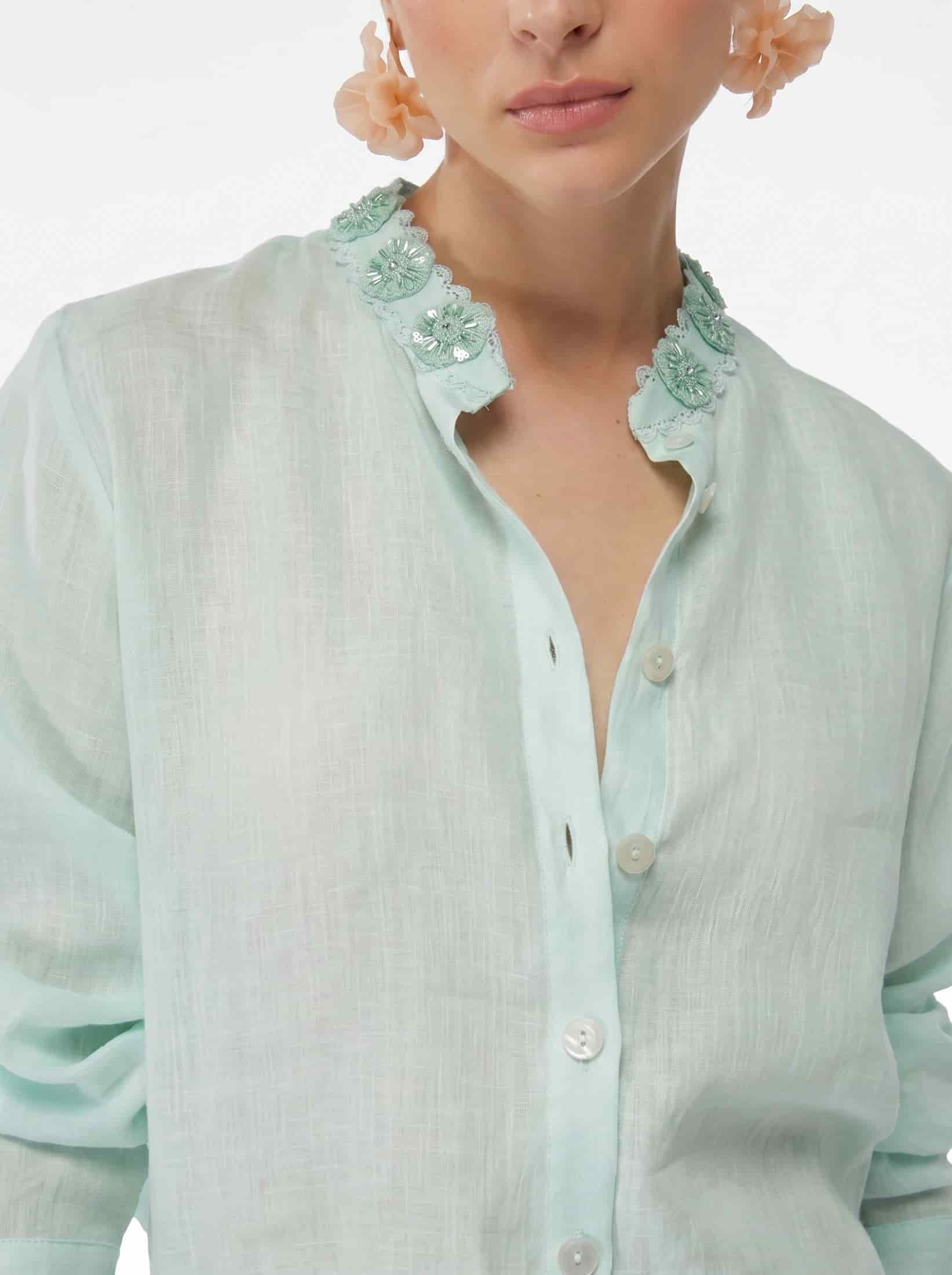CAPUCINE SHIRT SAGE - miniatura 2