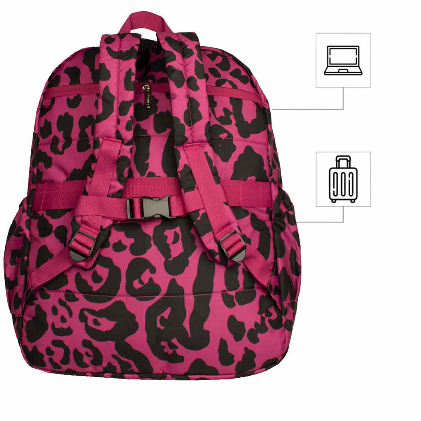 Morral Explorador Ultra Estampado Viva Magenta Citybags - miniatura 4