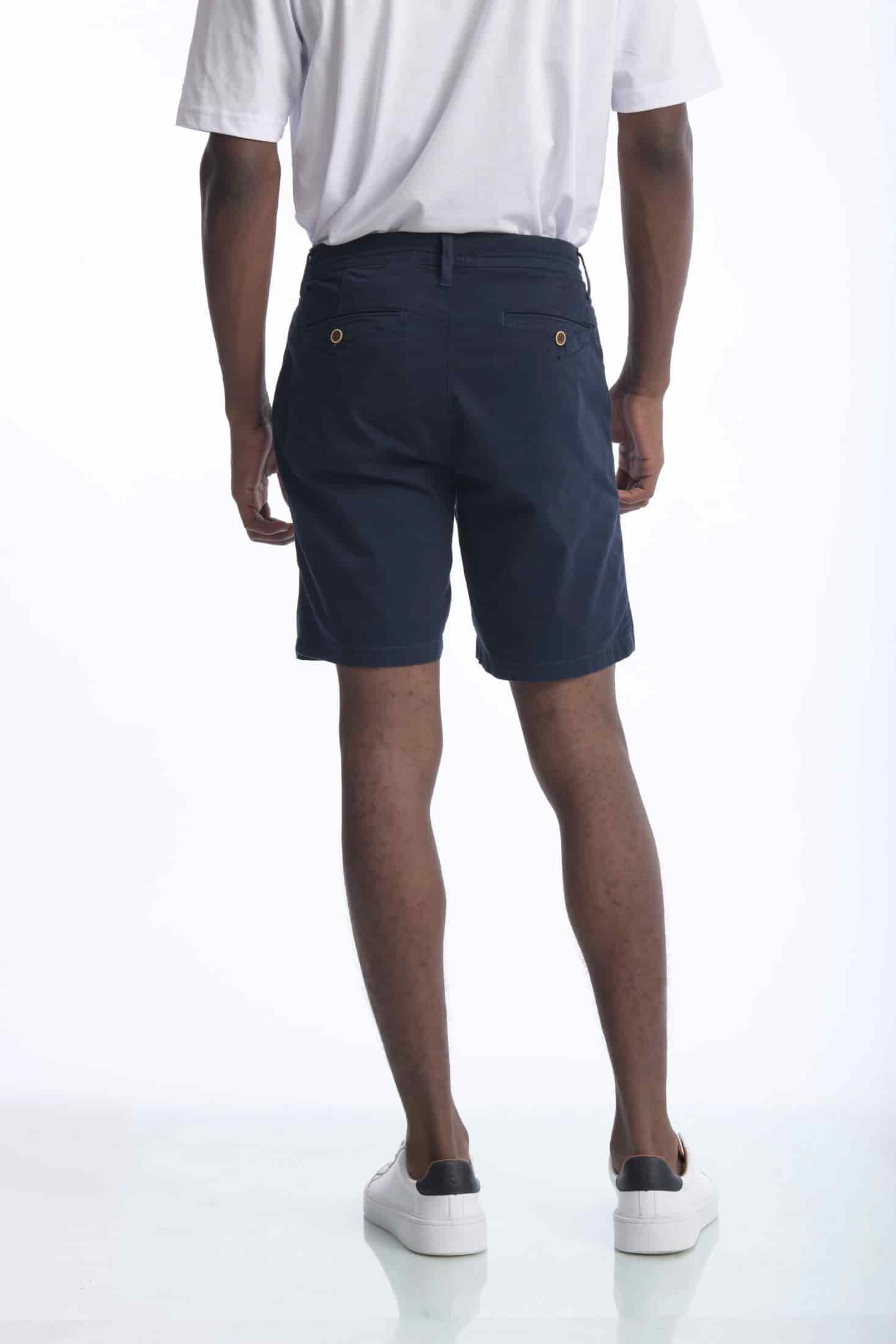 Bermuda Chino Dril Azul Marino - miniatura 7