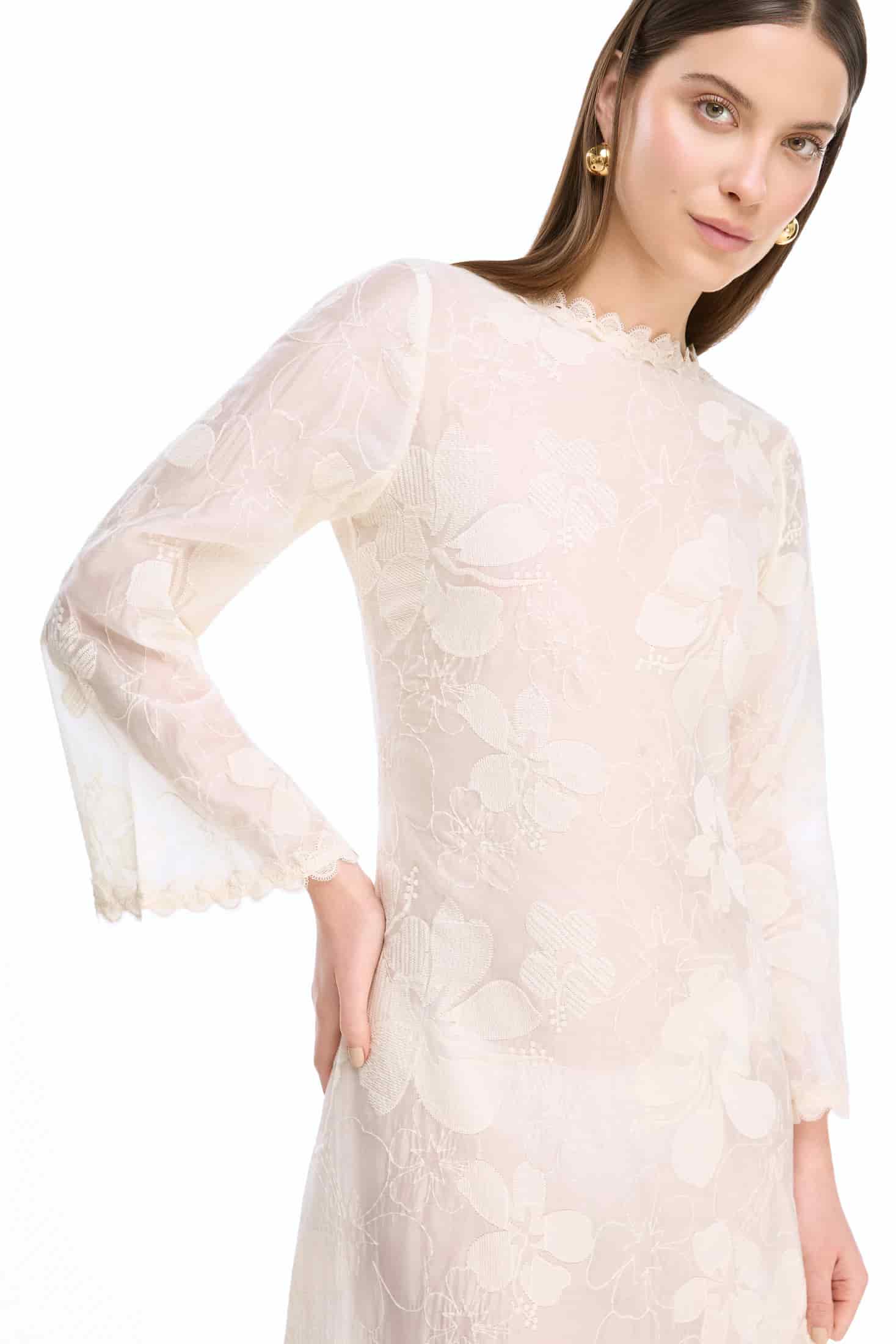 CELINE MAXI DRESS CREAM - miniatura 2