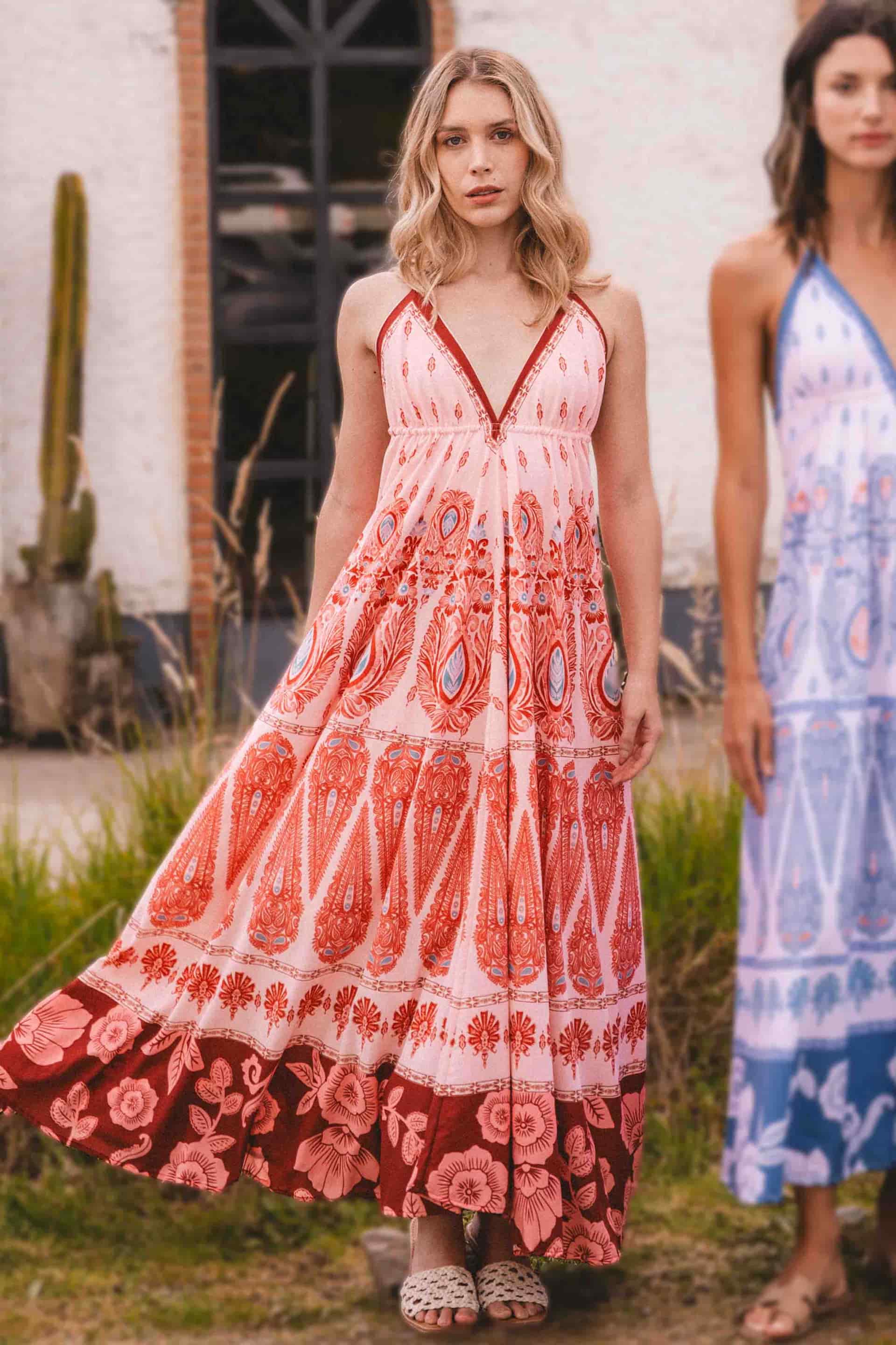 Vestido Largo Bohemia Savira - miniatura 1
