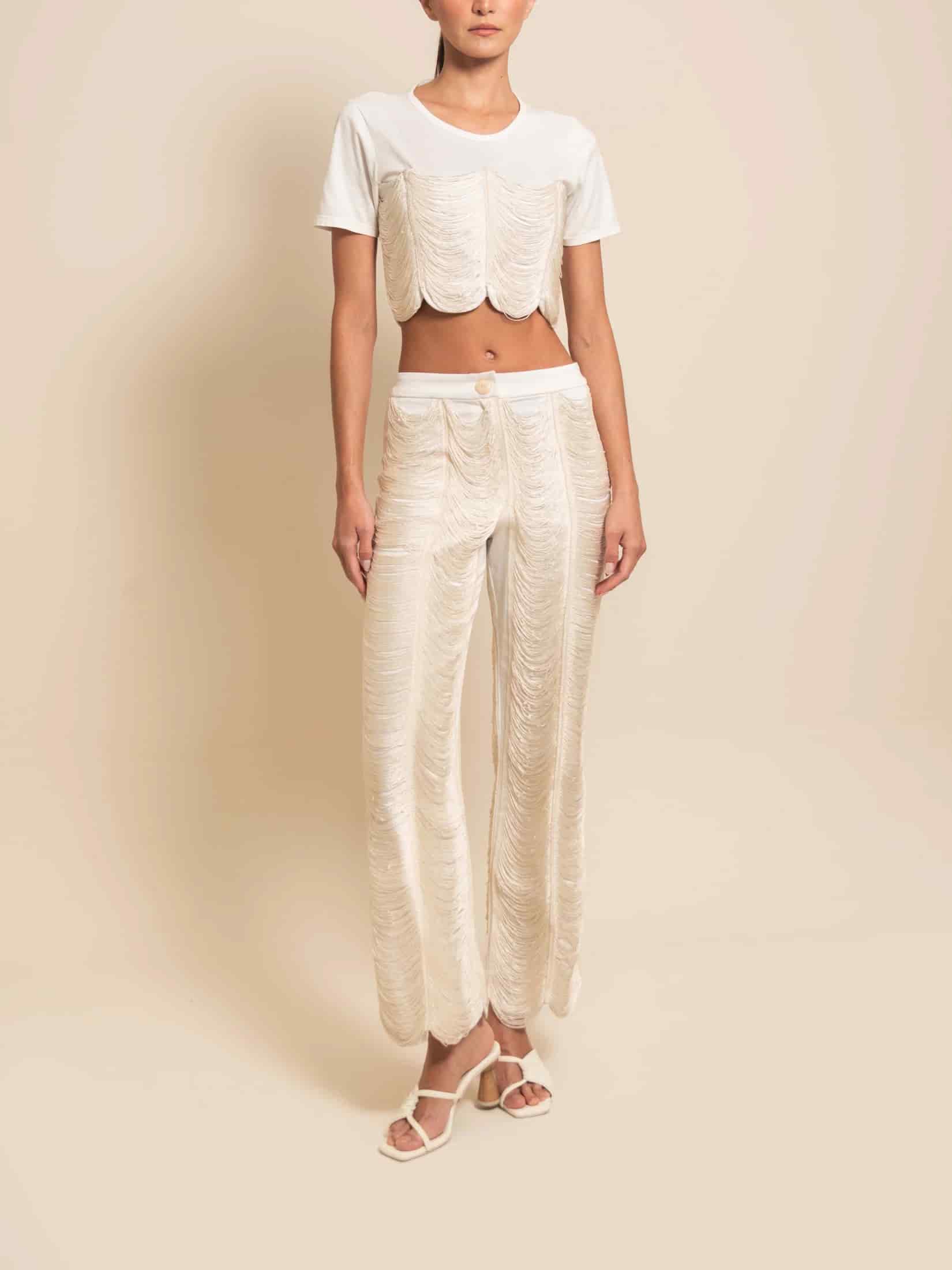 SIMONE PANT IVORY - miniatura 4