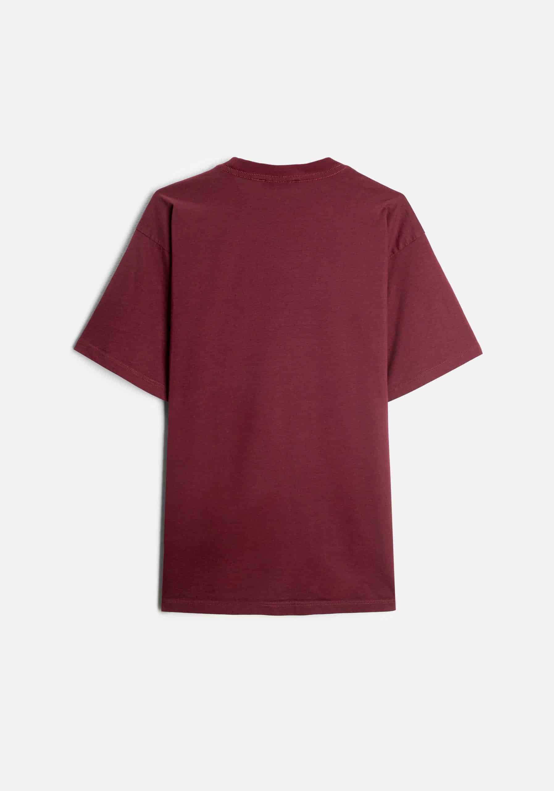 Camiseta H Unicolor L-Caf Vino - miniatura 3